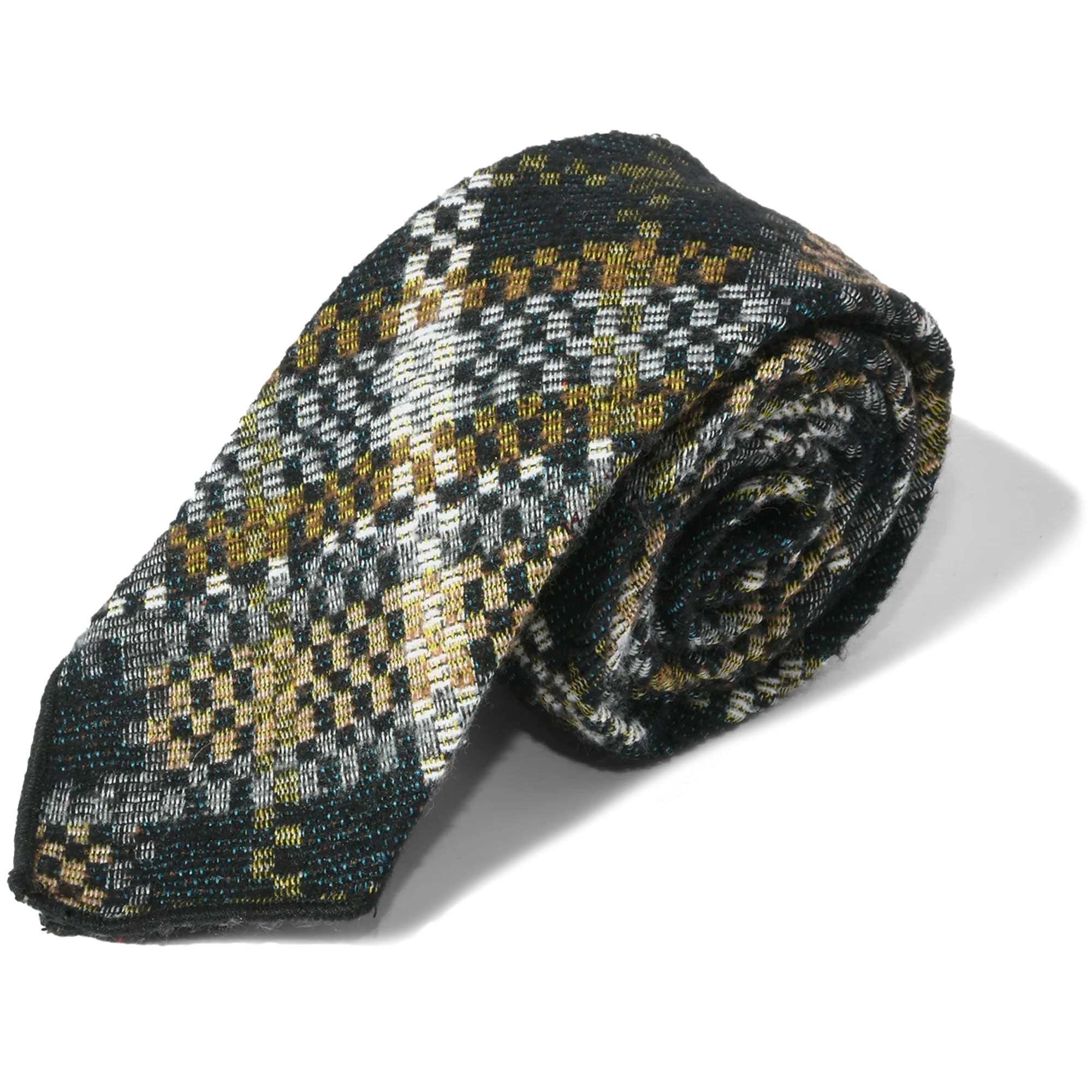 Engineered Garments Neck Tie - Black and Tan