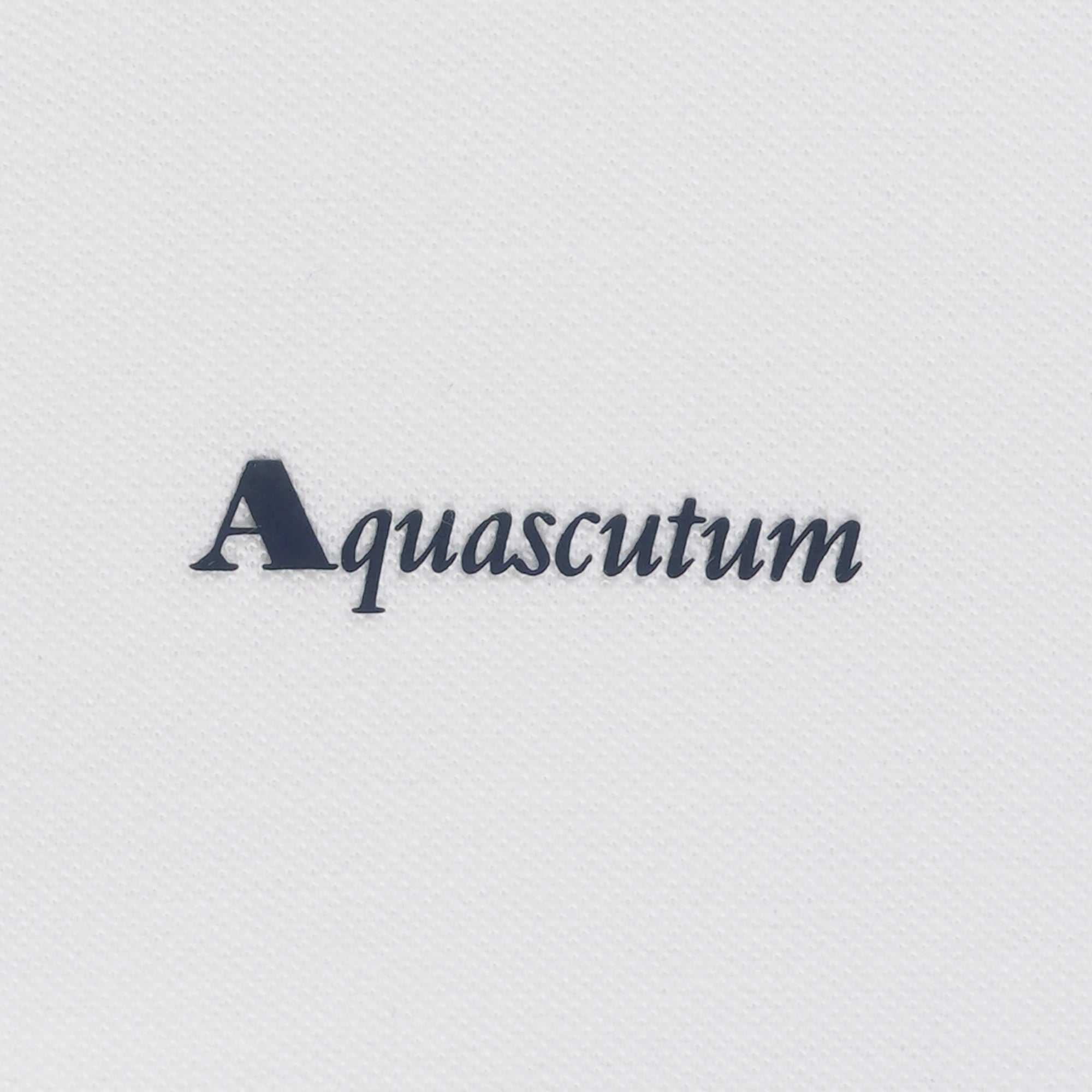 Aquascutum Logo Polo Shirt - White