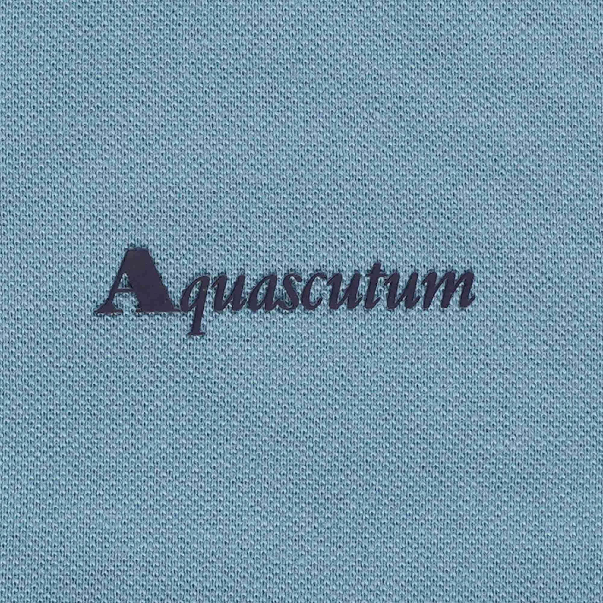 Aquascutum Logo Polo Shirt - Avio Blue