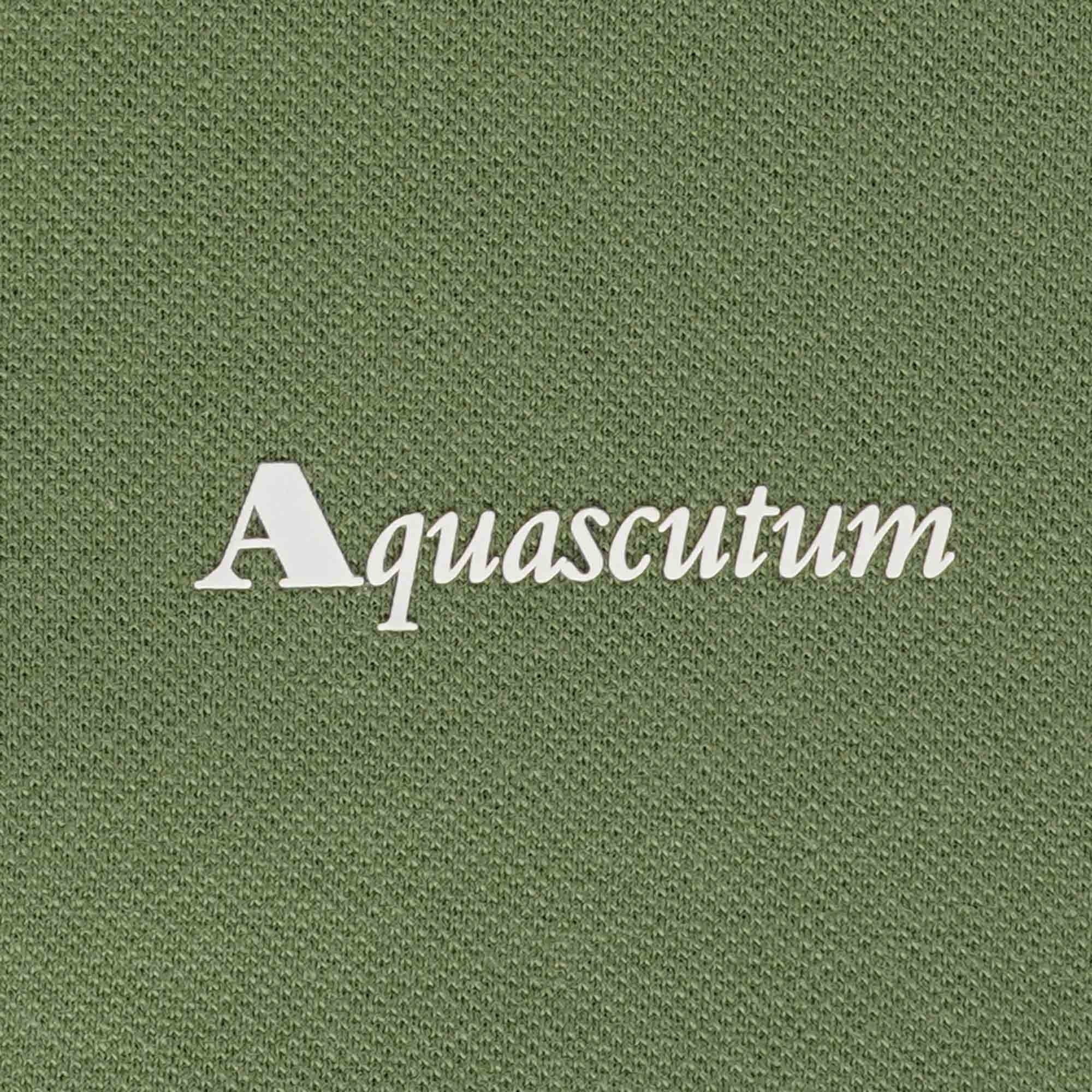 Aquascutum Logo Polo Shirt - Army Green