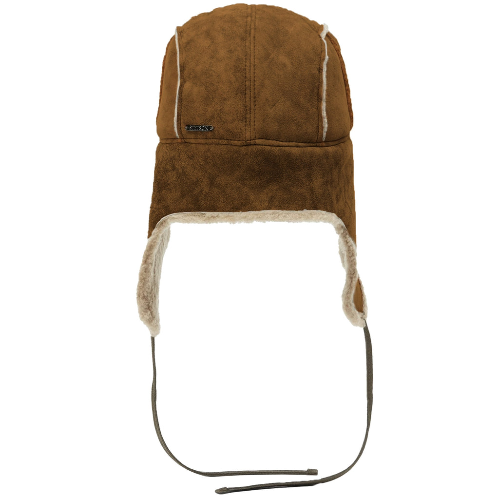 Stetson Hats Bomber Cap Lambskin - Brown
