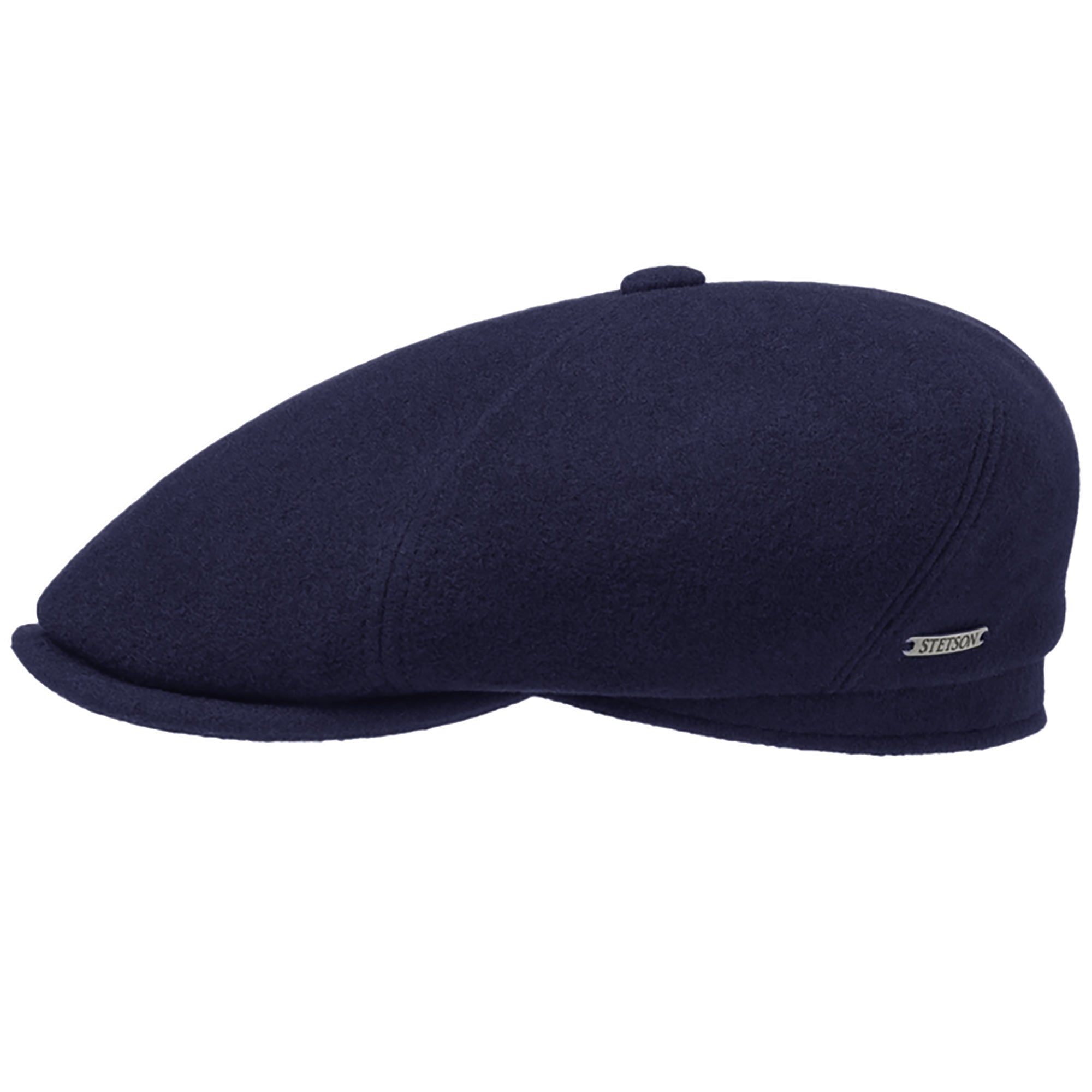 Stetson Hats Reid 6 Panel Flat Cap -  Navy