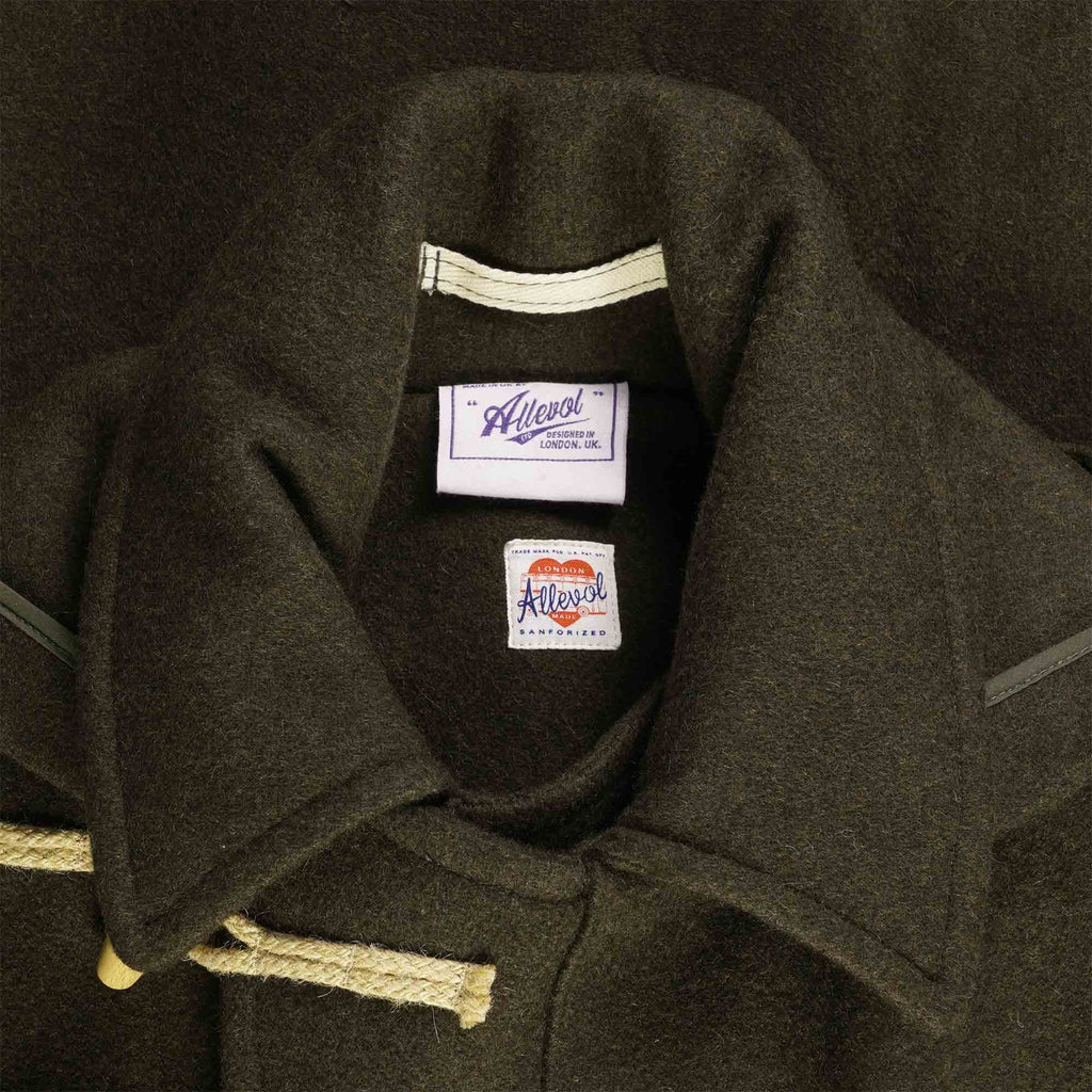 Allevol Pat' Duffle Coat - Olive