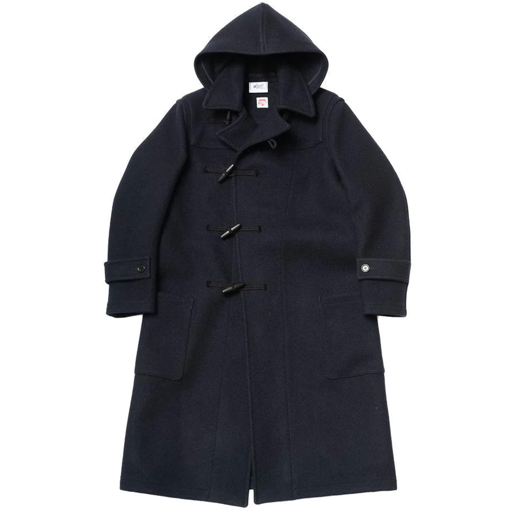 Allevol Pat' Duffle Coat - Black and Navy