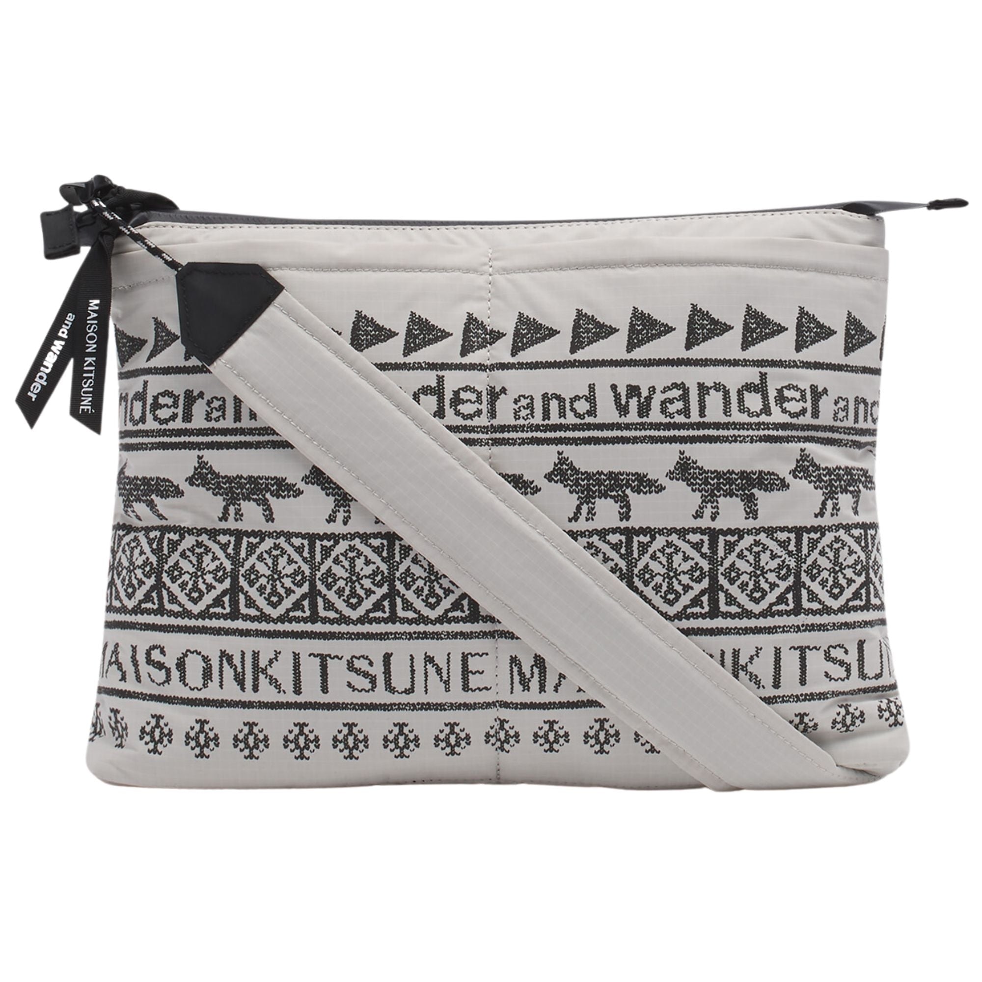 And Wander x Maison Kitsun Sacoche - Beige