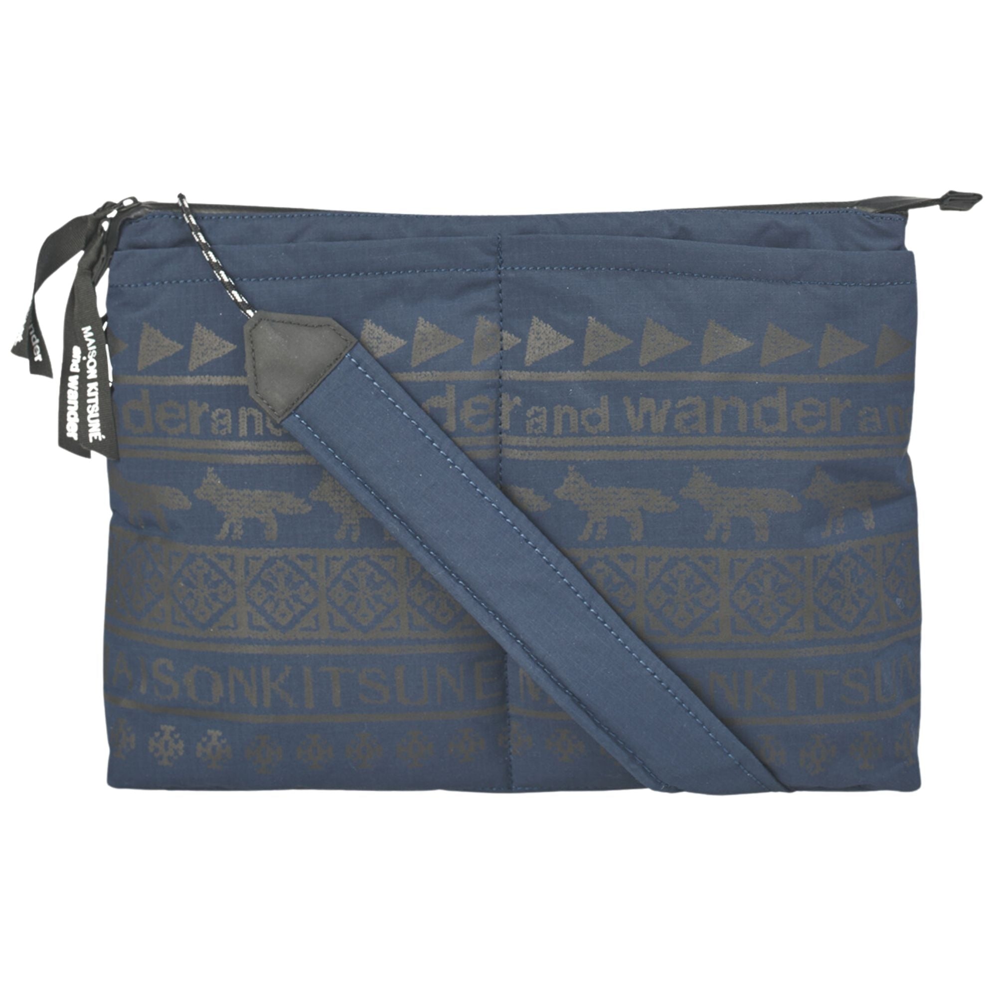 And Wander x Maison Kitsun Sacoche - Navy