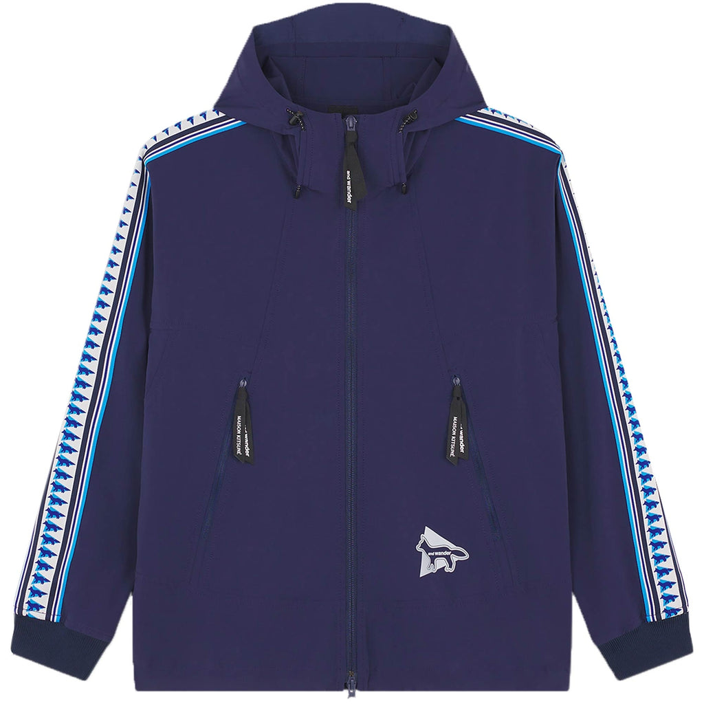 And Wander x Maison Kitsun Trak Hoodie - Navy