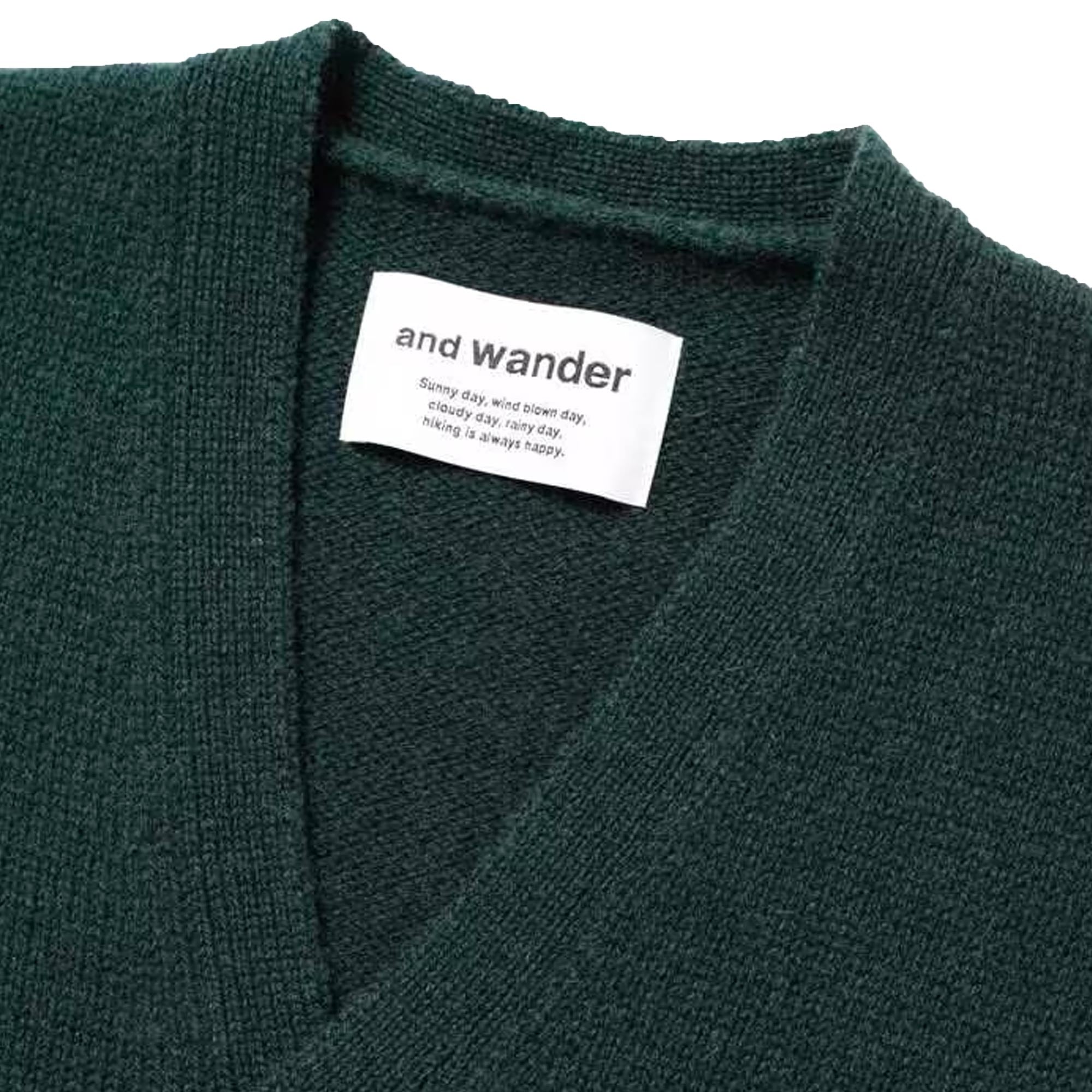 Shetland Wool Cardigan - Green