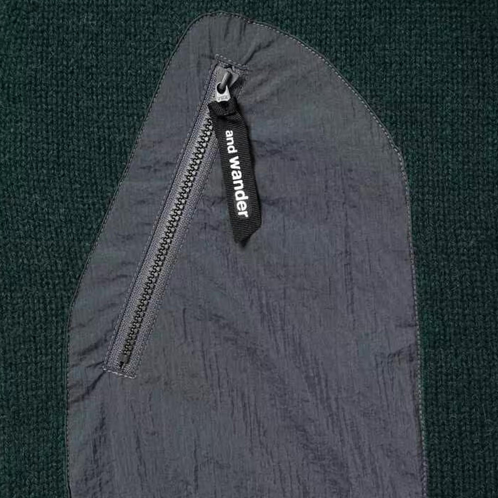 Shetland Wool Cardigan - Green