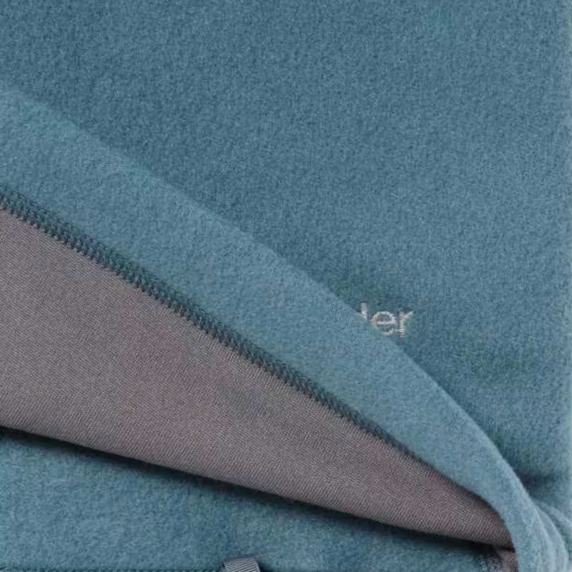 And Wander Wool Fleece Pullover - Blue Gray