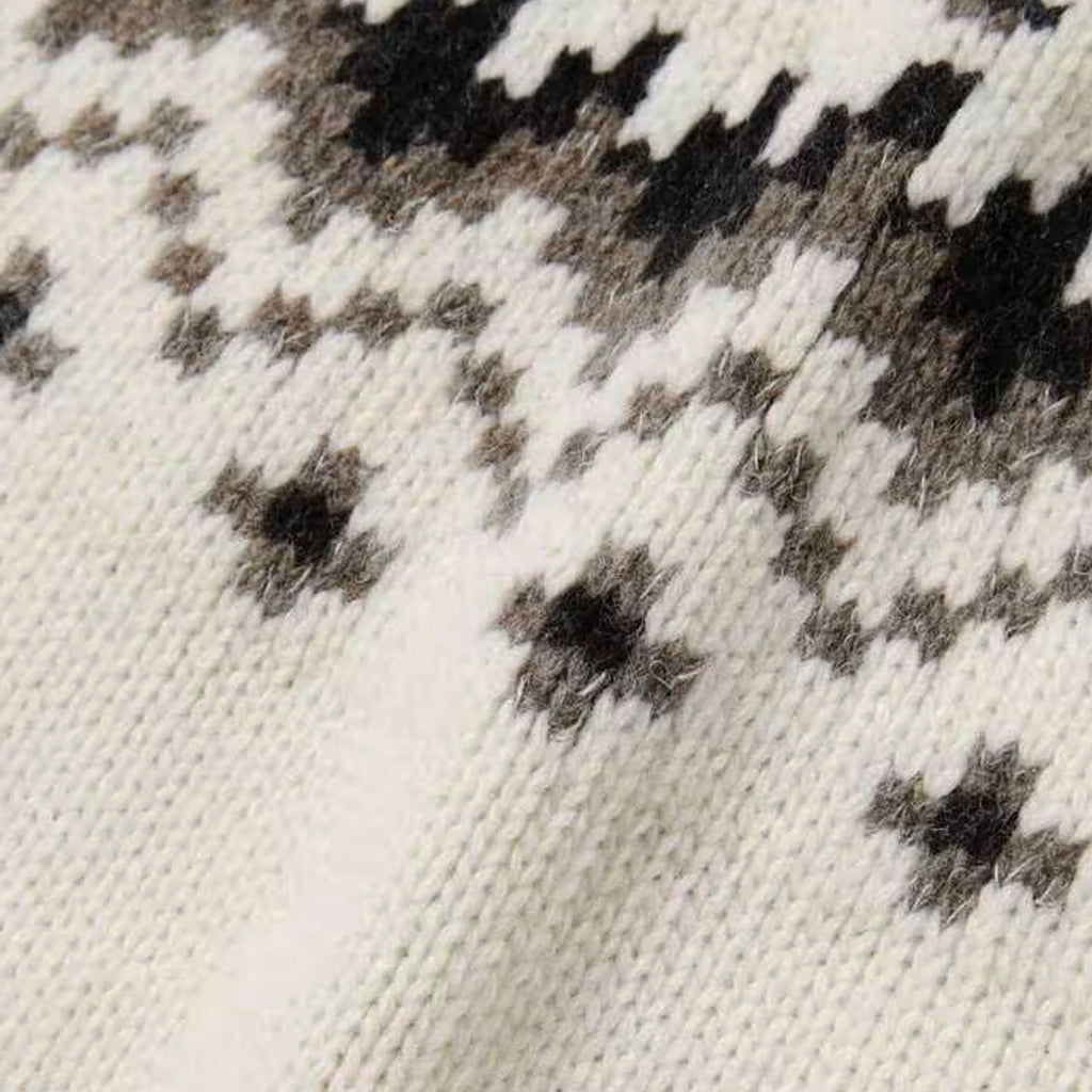 And Wander Lopi Knit Sweater - Off White