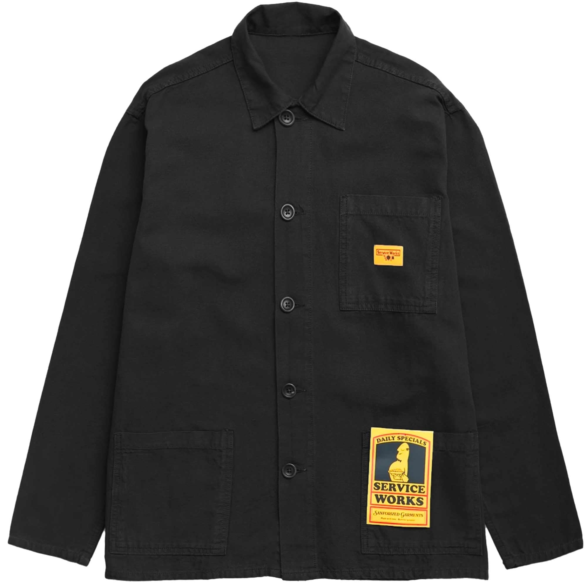 Service Works Canvas Coverall Jacket - Black