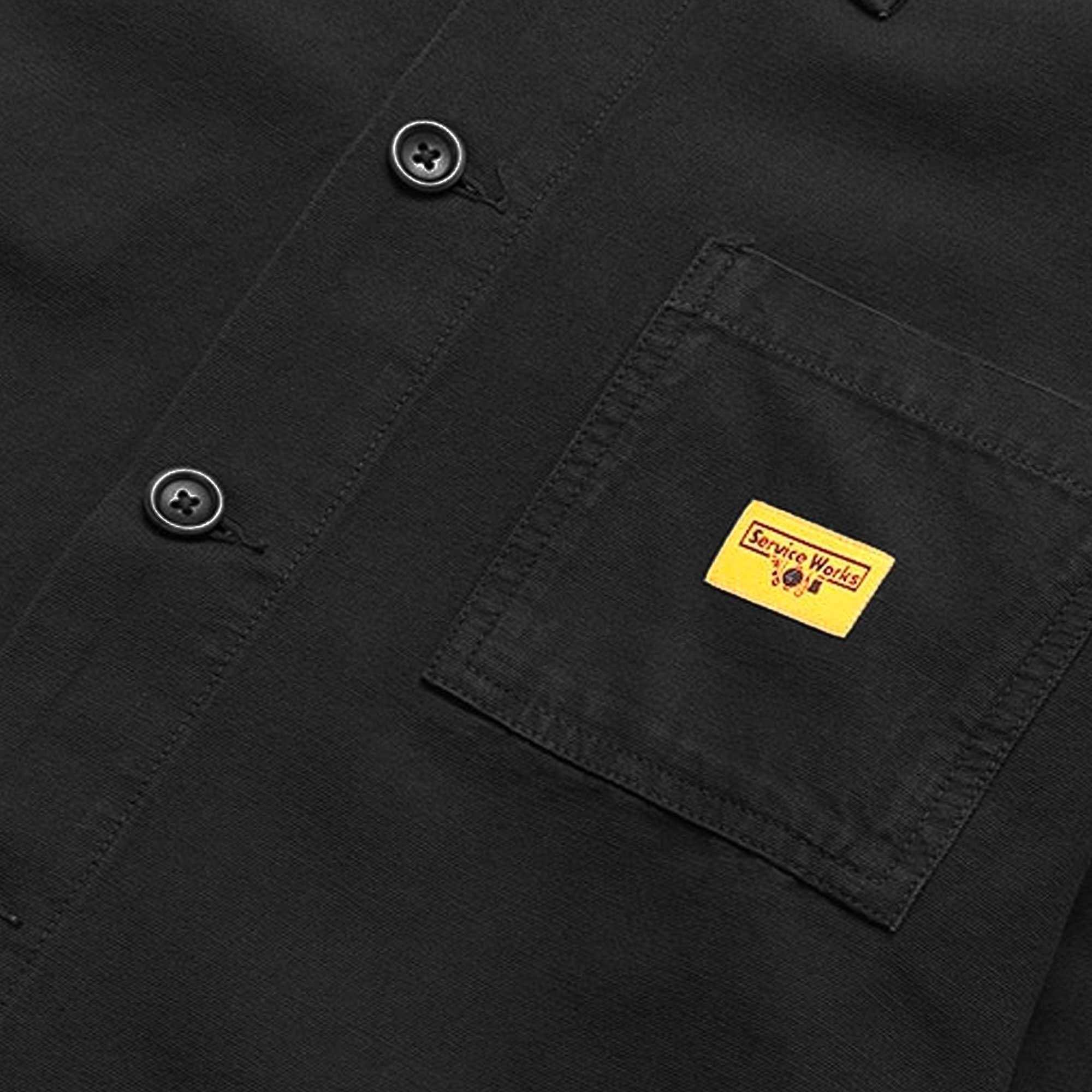Service Works Canvas Coverall Jacket - Black