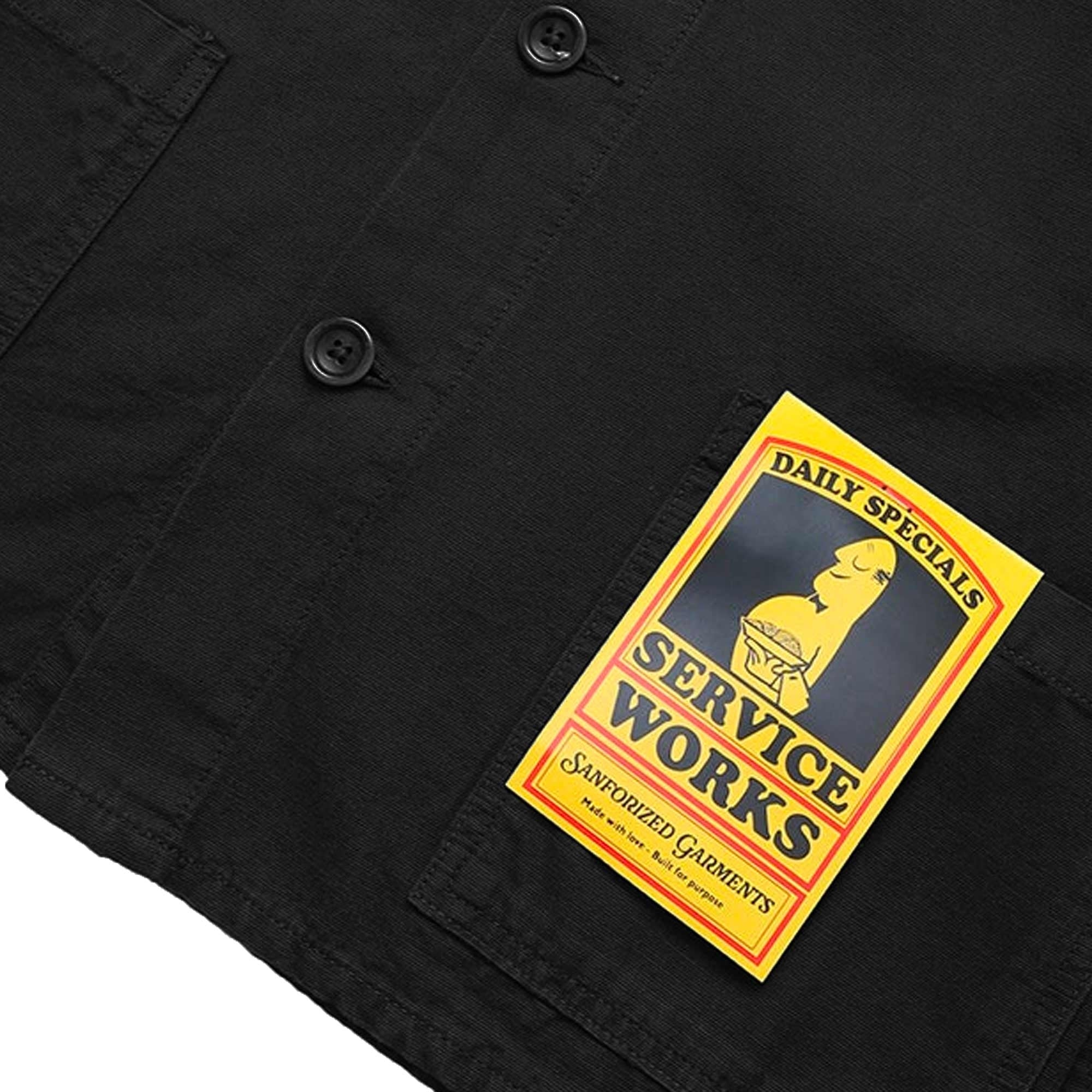 Service Works Canvas Coverall Jacket - Black