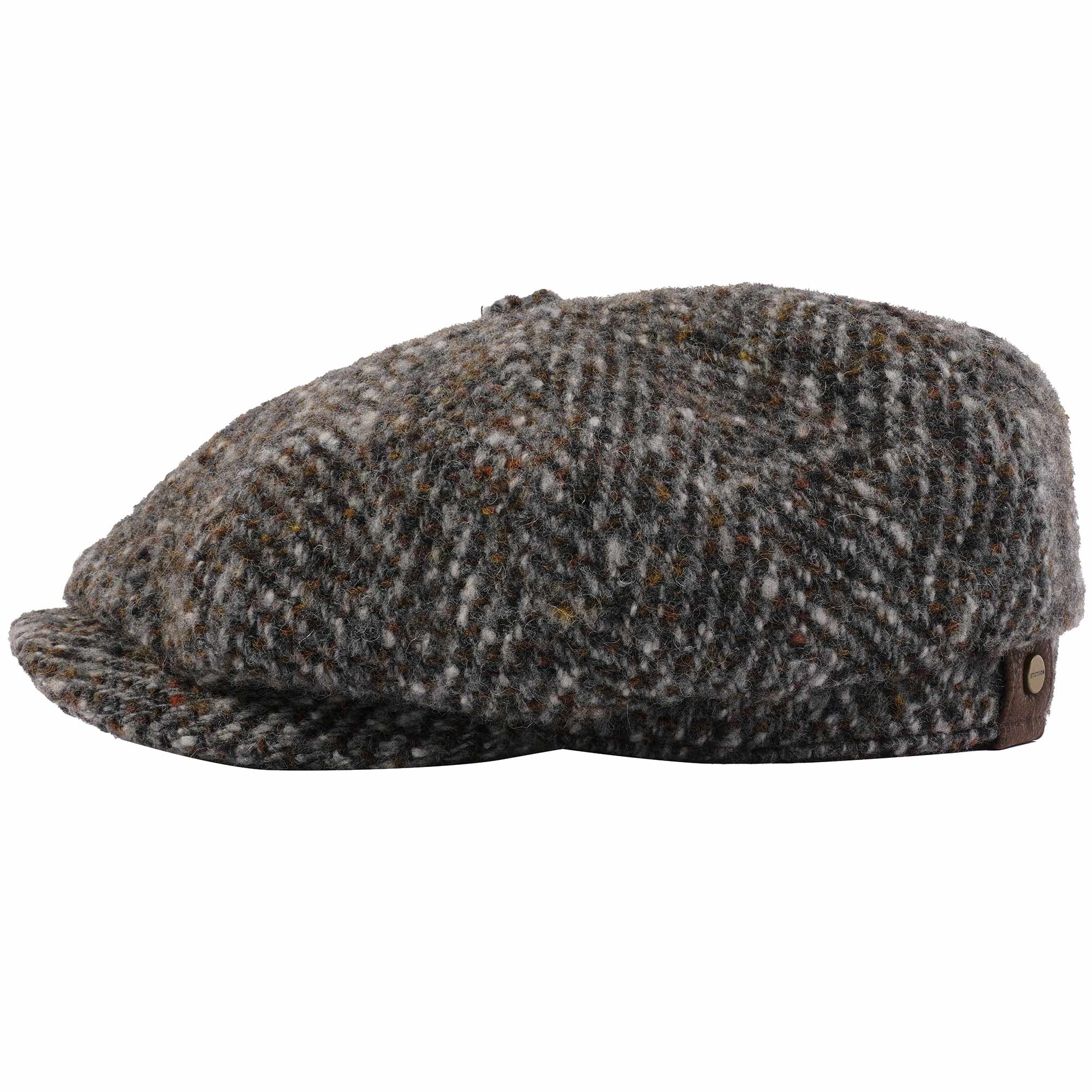Stetson Hats Hatteras Flat Cap - Grey and Brown