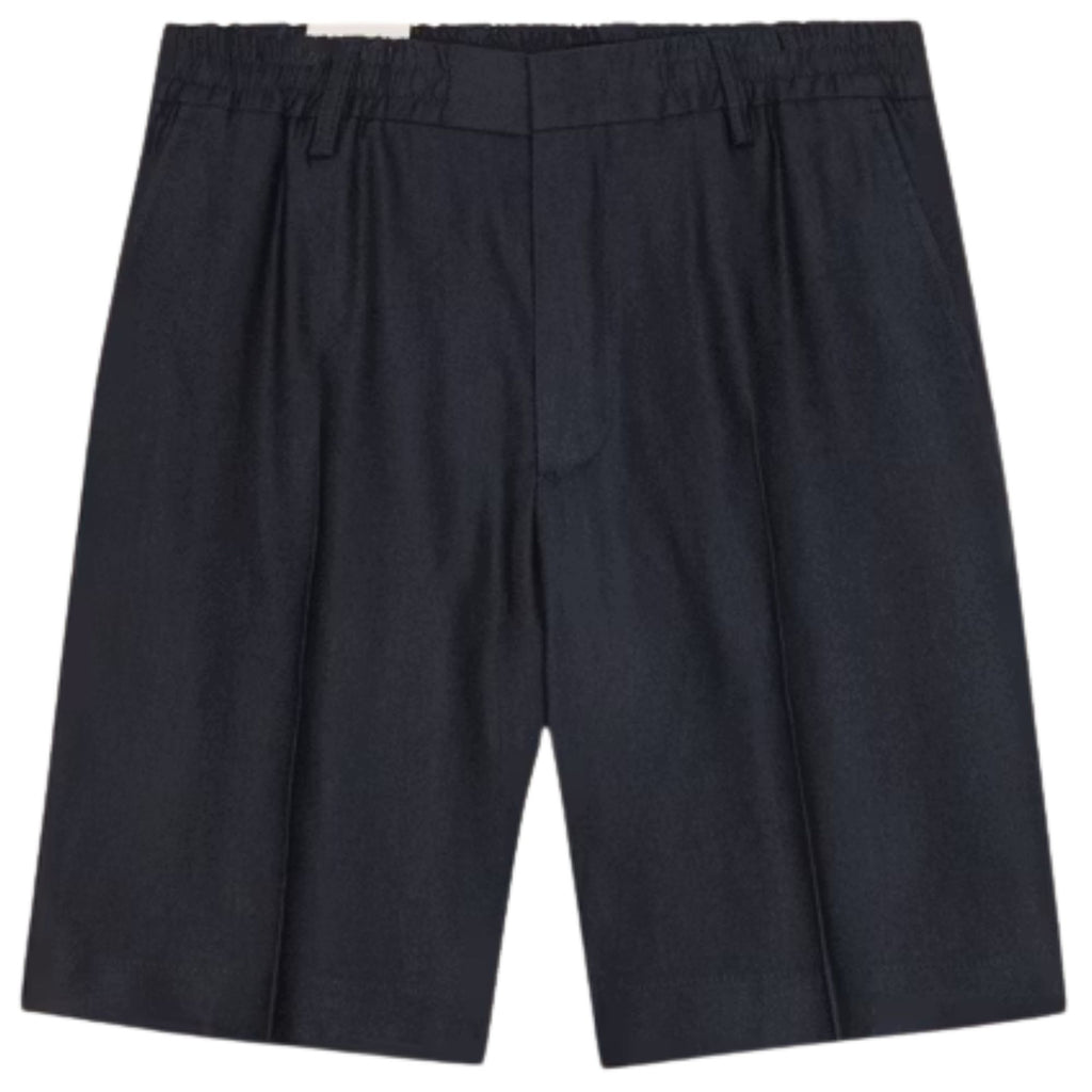 NN07 Billie Linen Blend Shorts - Navy