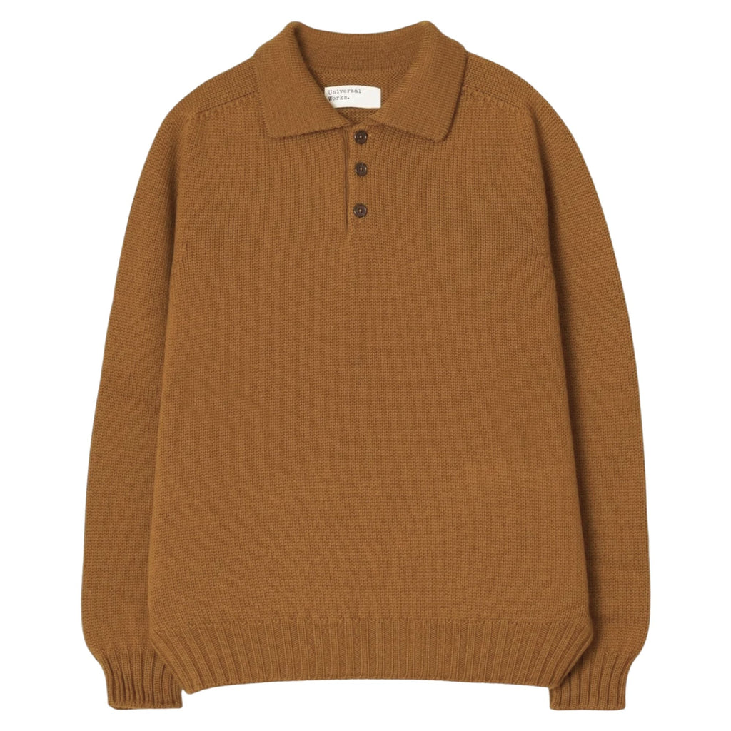 Universal Works Curtis Sweater Shetland Wild - Gold