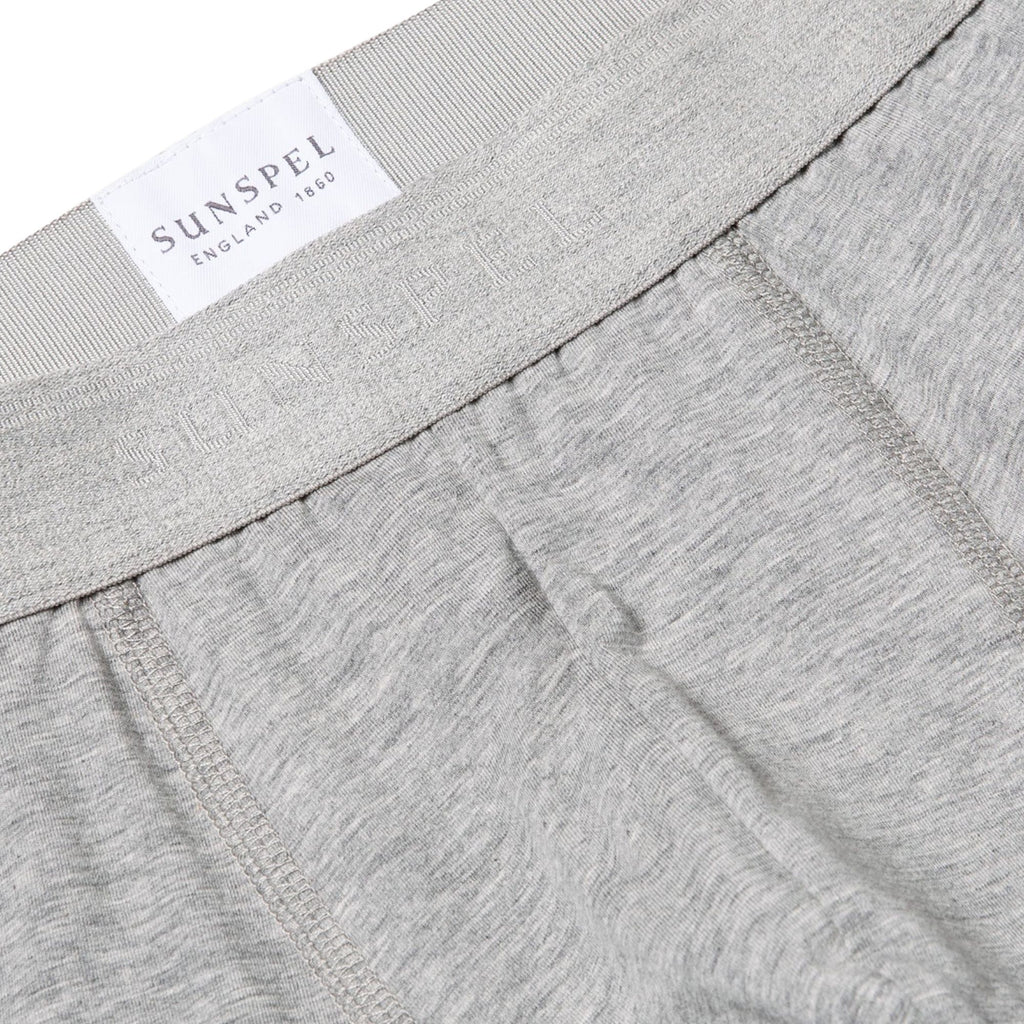 Sunspel Stretch Cotton Boxer Briefs - Grey Melange