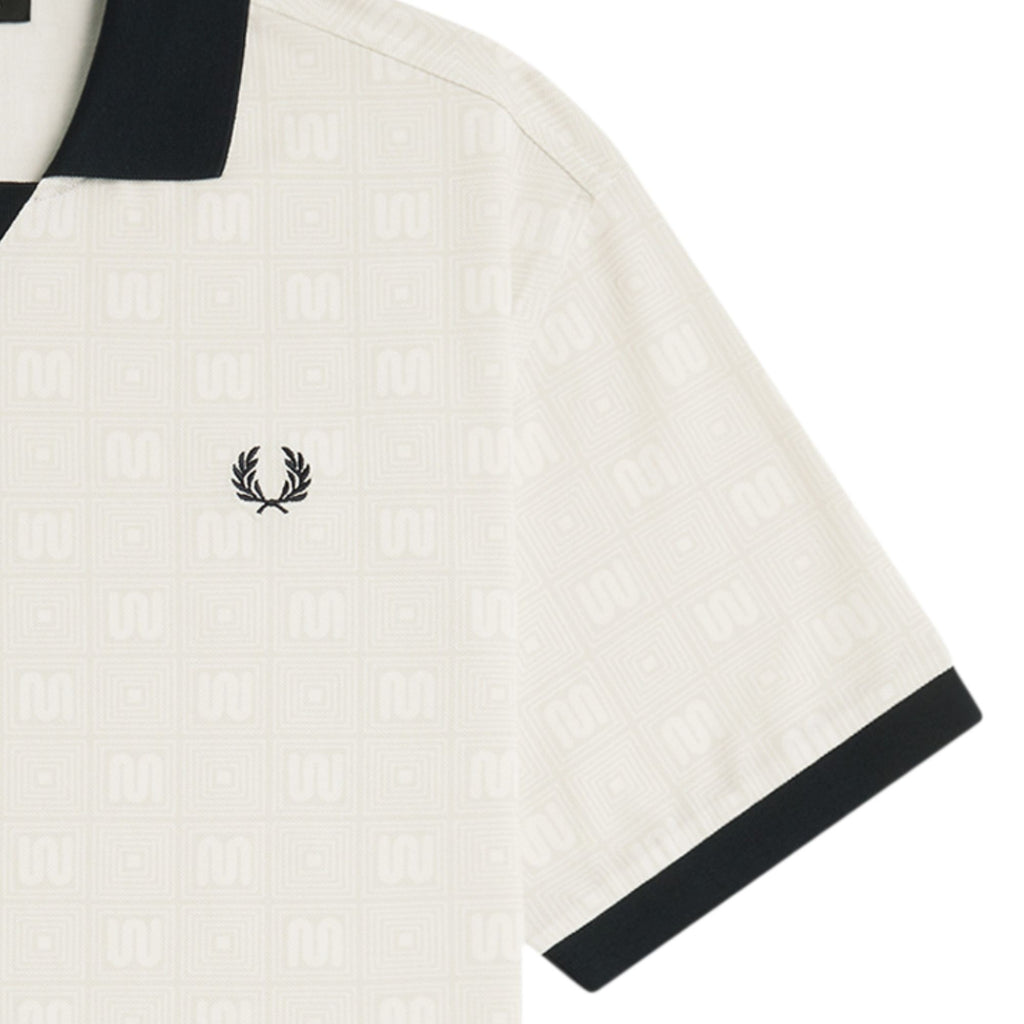 Fred Perry x Meyba Printed Polo Shirt - Ecru