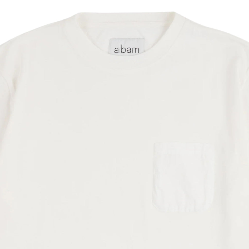 Albam Woven Pocket T-Shirt - White