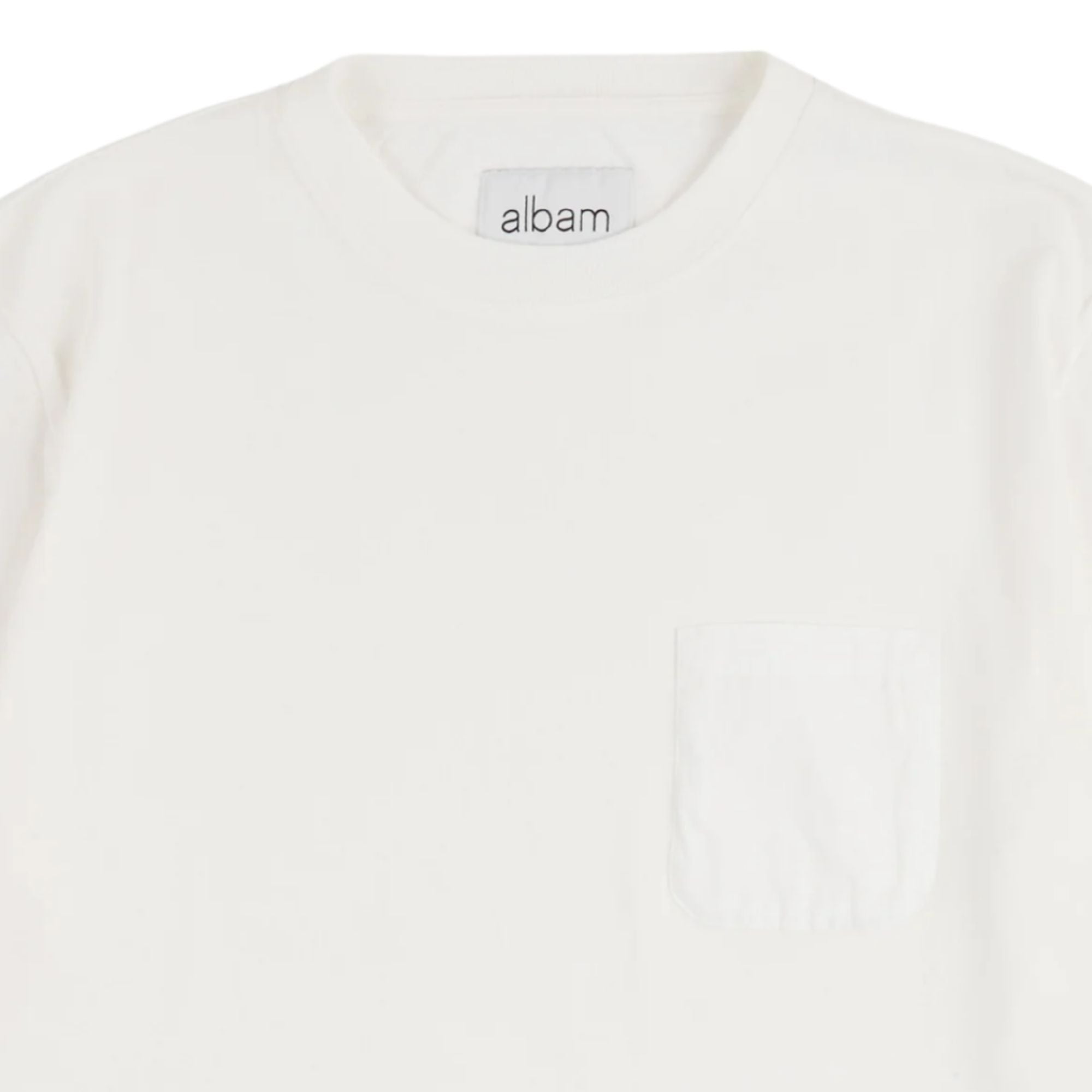 Albam Woven Pocket T-Shirt - White