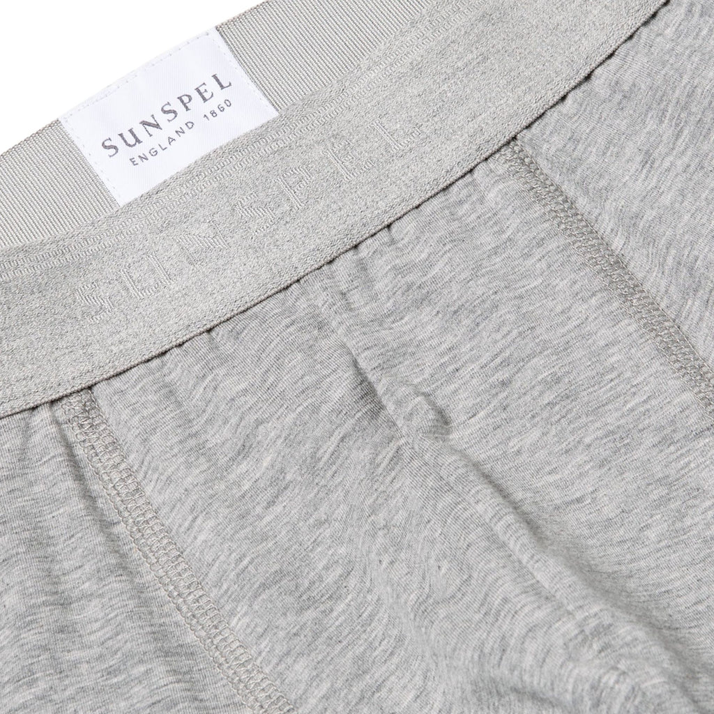 Sunspel Stretch Cotton Trunks - Grey Melange
