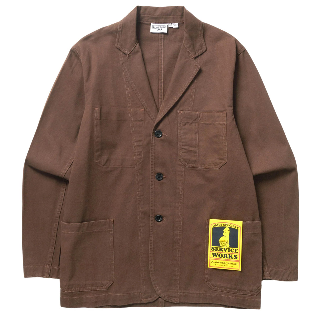 Service Works Twill Server Suit Jacket - Brown