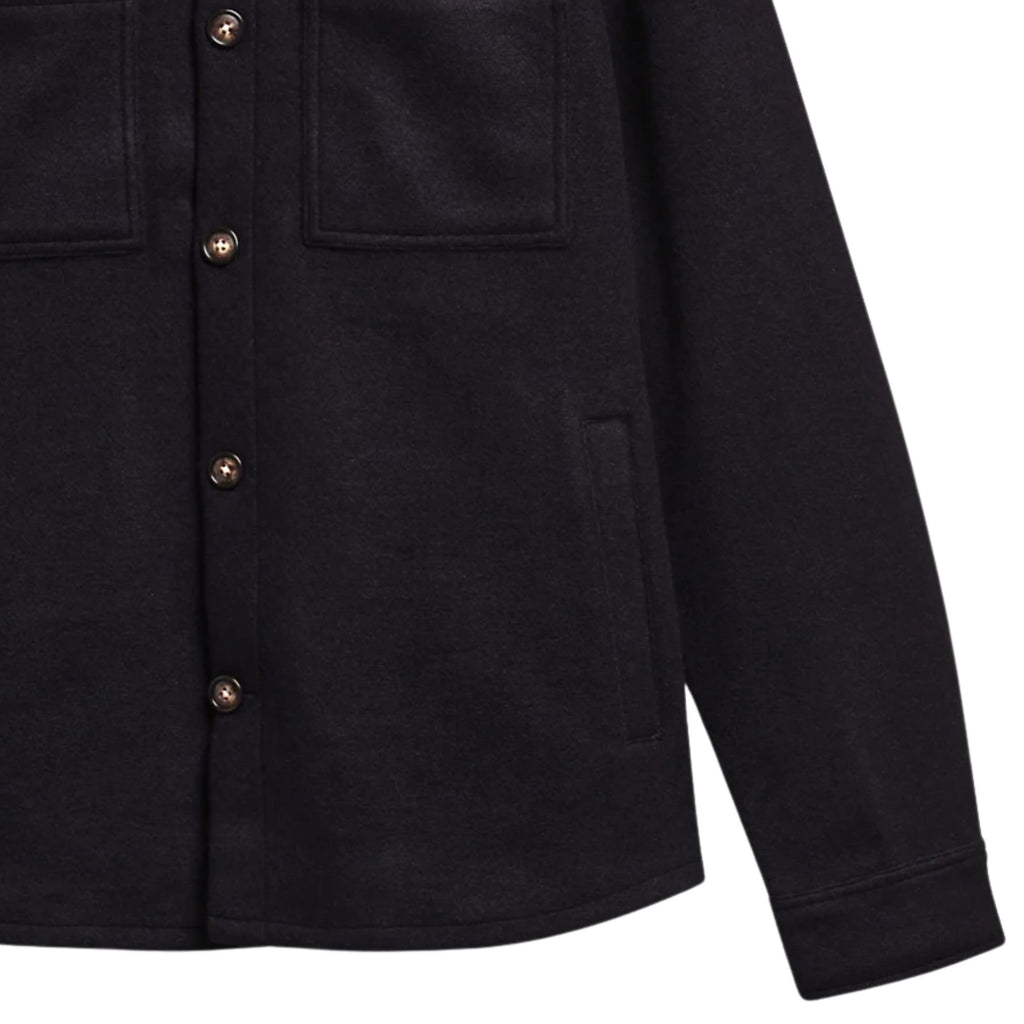 Barbour Marltown Tailored Wool Blend Overshirt - Navy Marl
