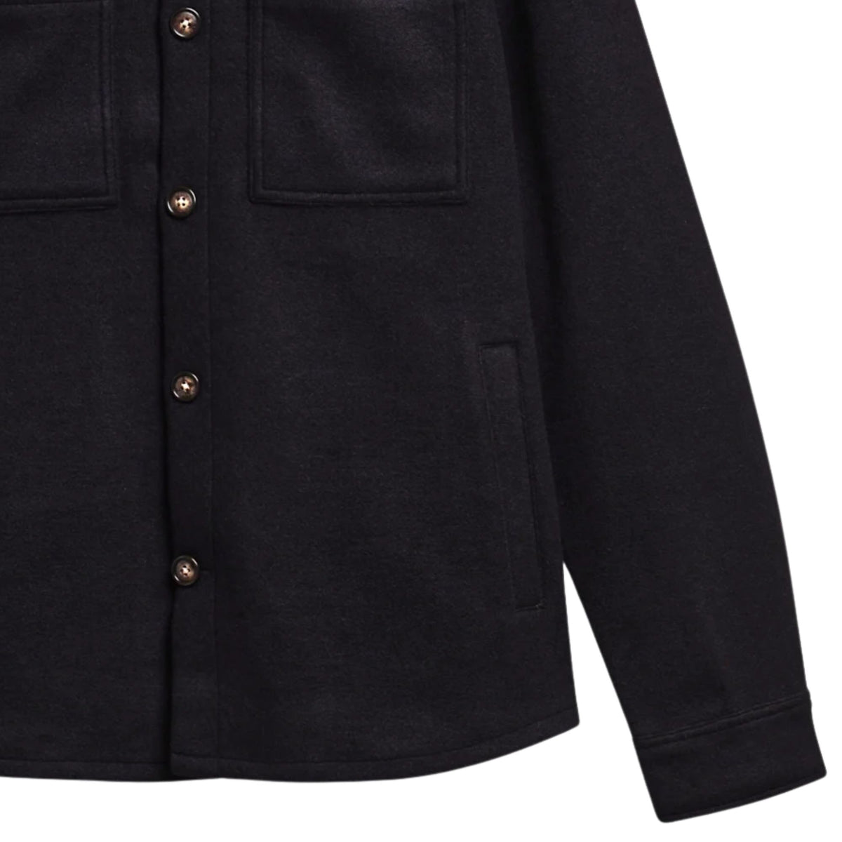 Barbour Marltown Tailored Wool Blend Overshirt - Navy Marl