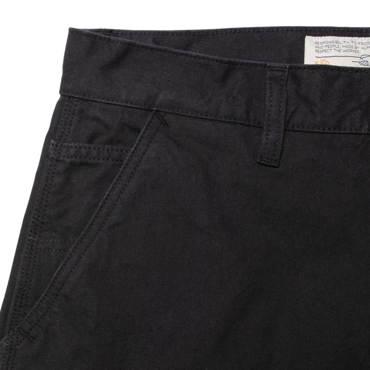 Nudie Jeans Tuff Tony Pants Duck Canvas - Black