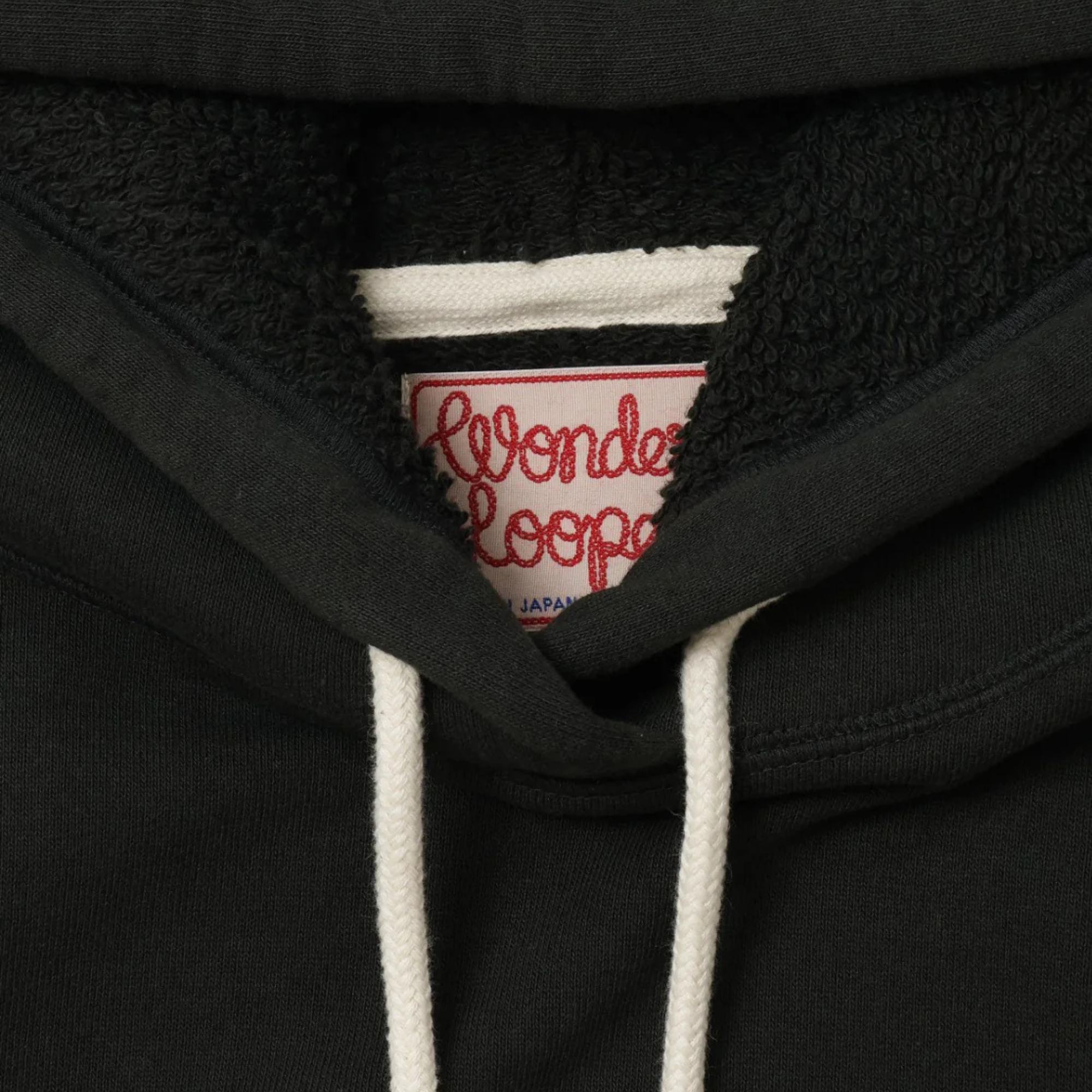 Pullover Hoodie Super Looper French Terry - Sumi Black