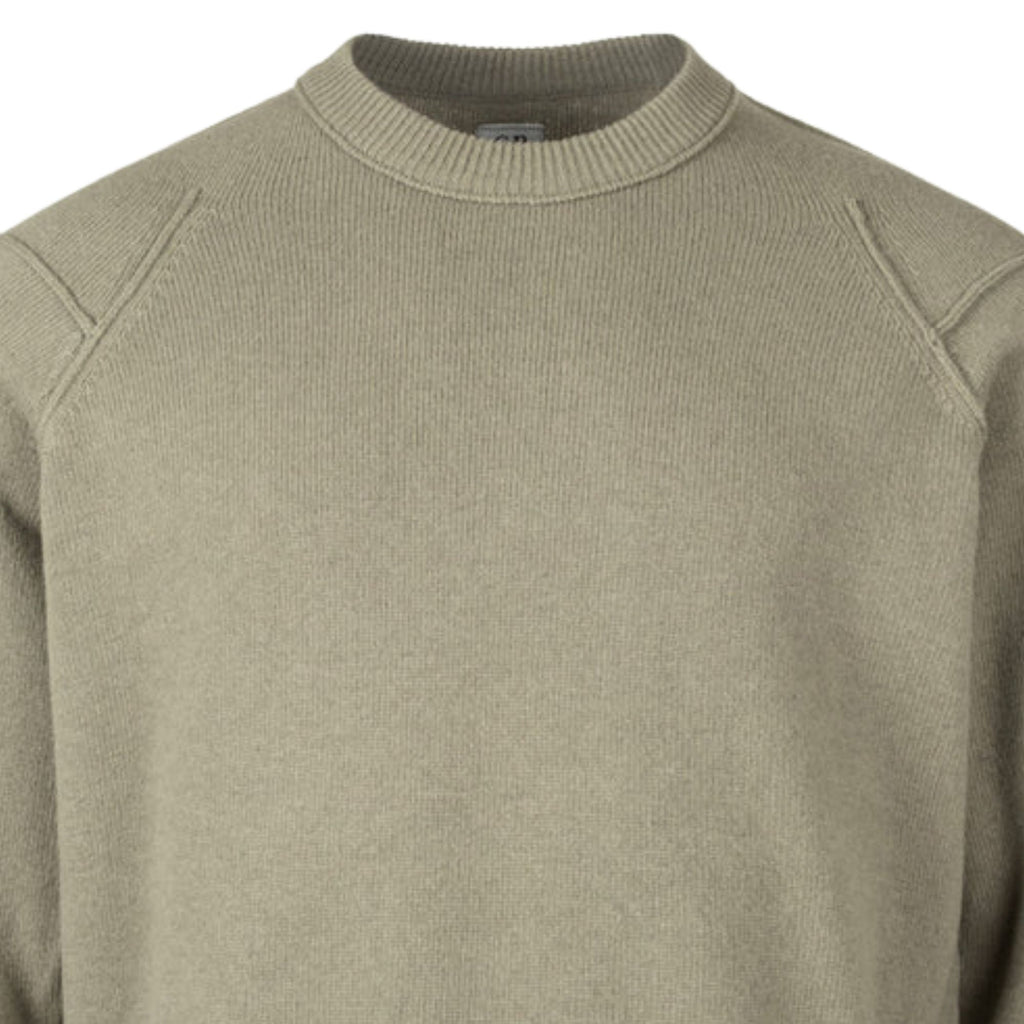 C.P Company Lambswool Lens Crewneck Sweater - Fallen Rock