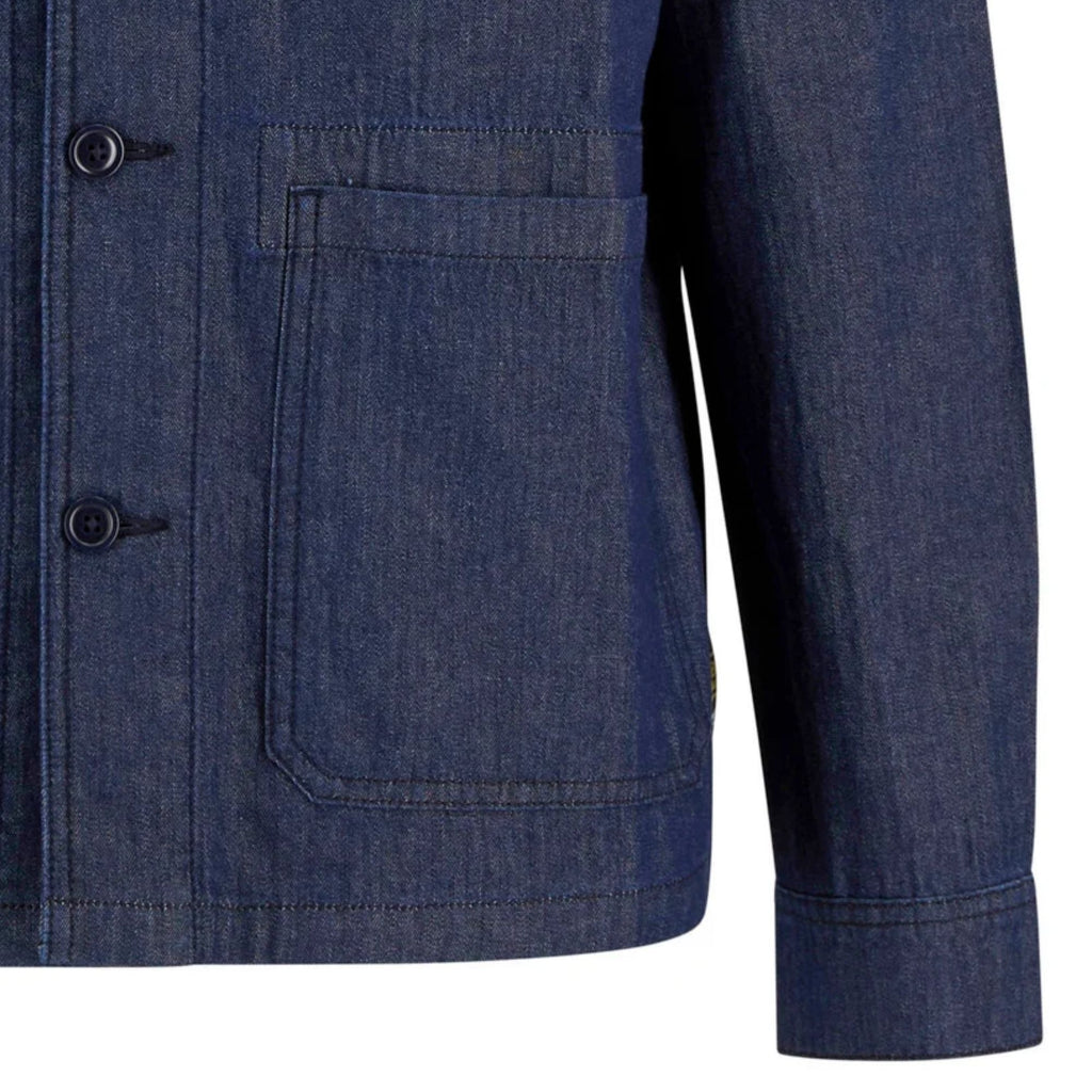 Barbour International Piligan Herringbone Denim Overshirt - Indigo