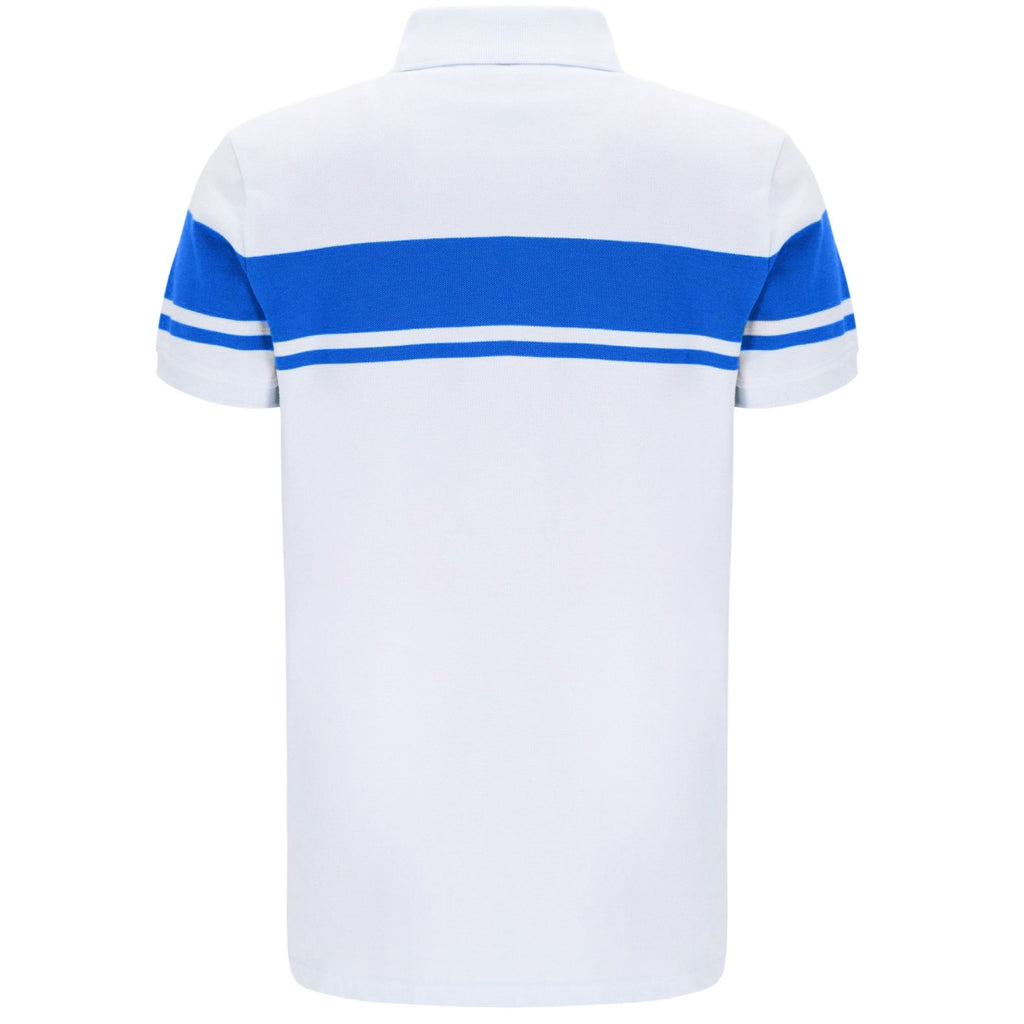 Sergio Tacchini Youngline Polo Shirt - White/Princess Blue