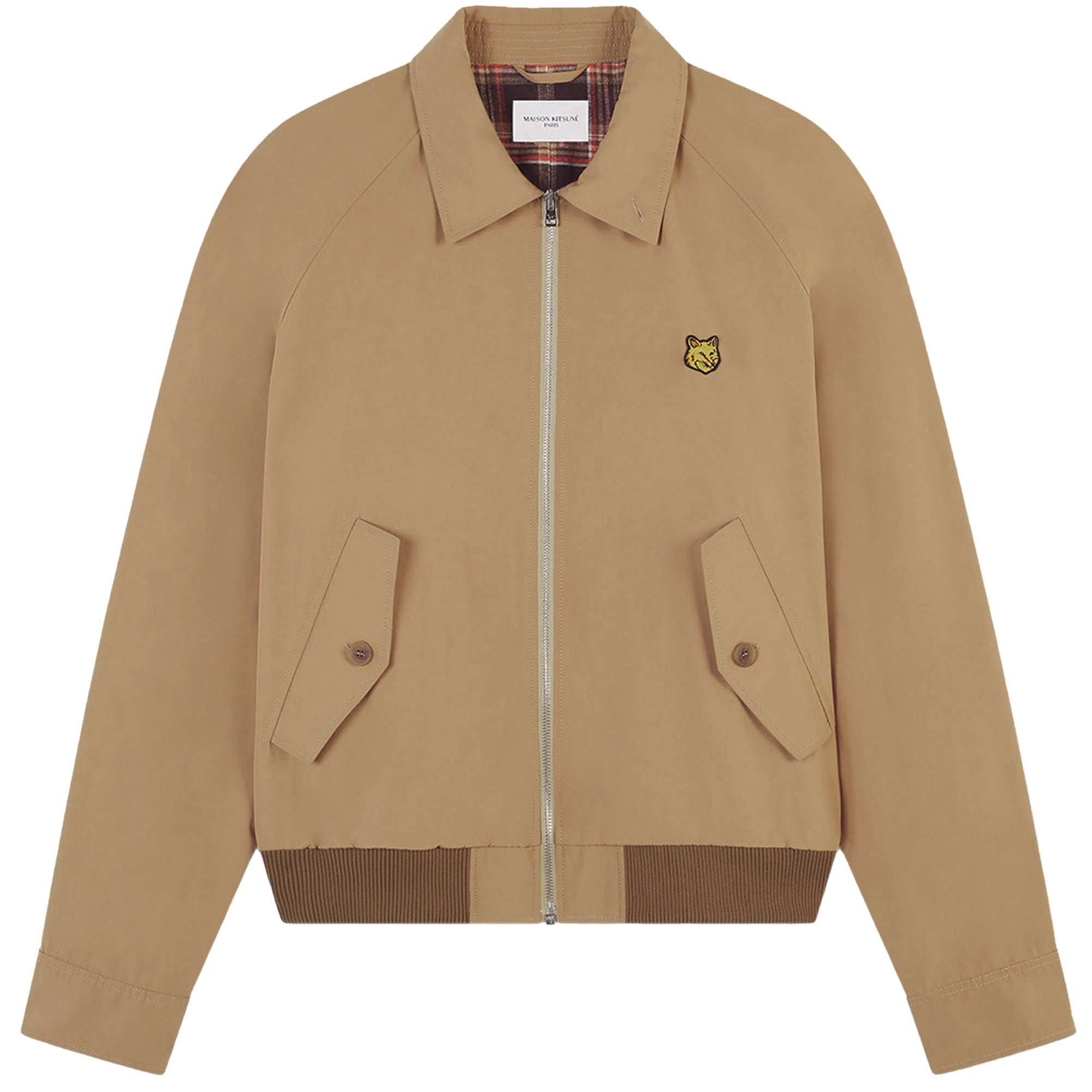 Maison Kitsune Harrington Jacket - Beige – Stuarts London