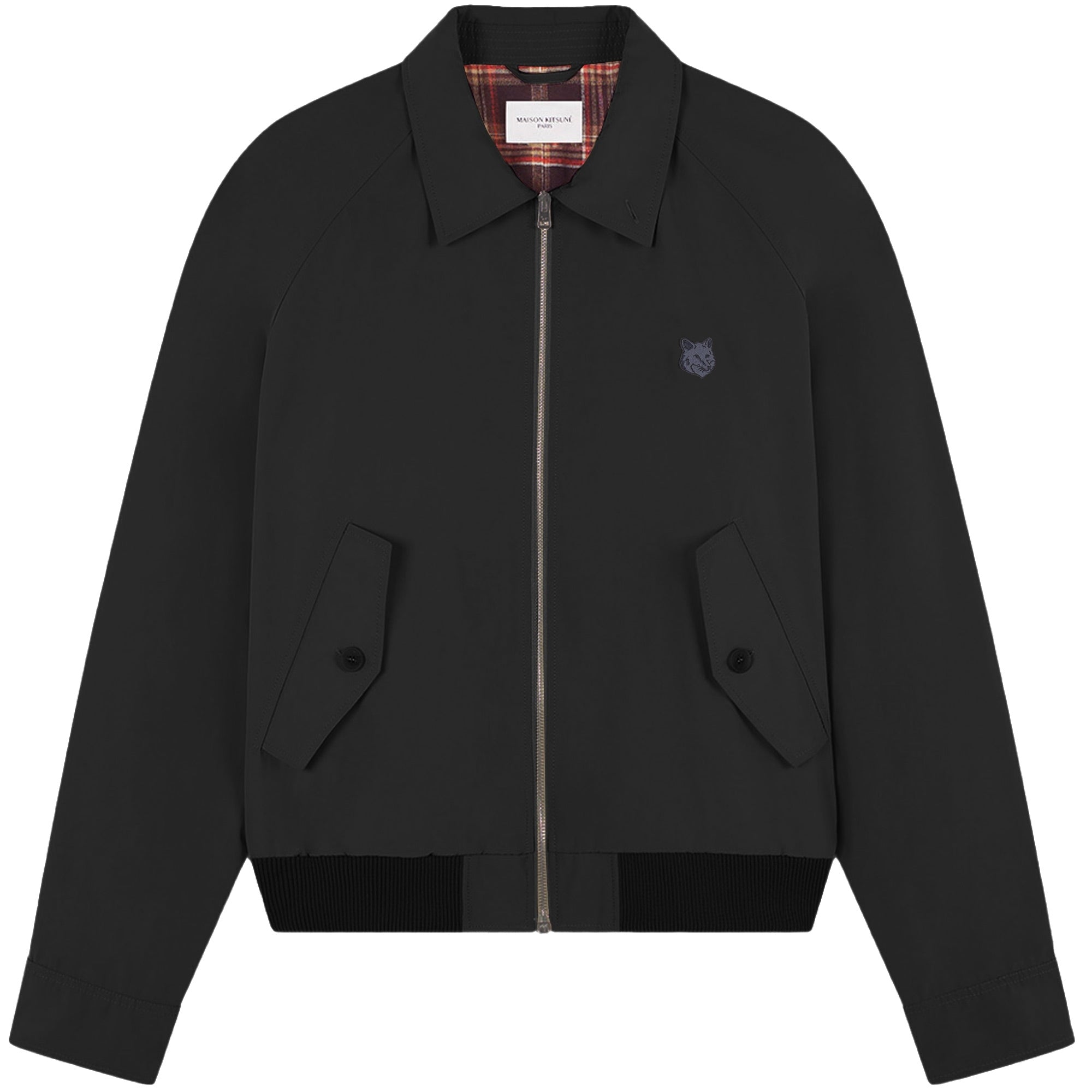 Maison Kitsune Harrington ハリントンジャケット Maison Kitsune Harrington Jacket - Black – Stuarts London
