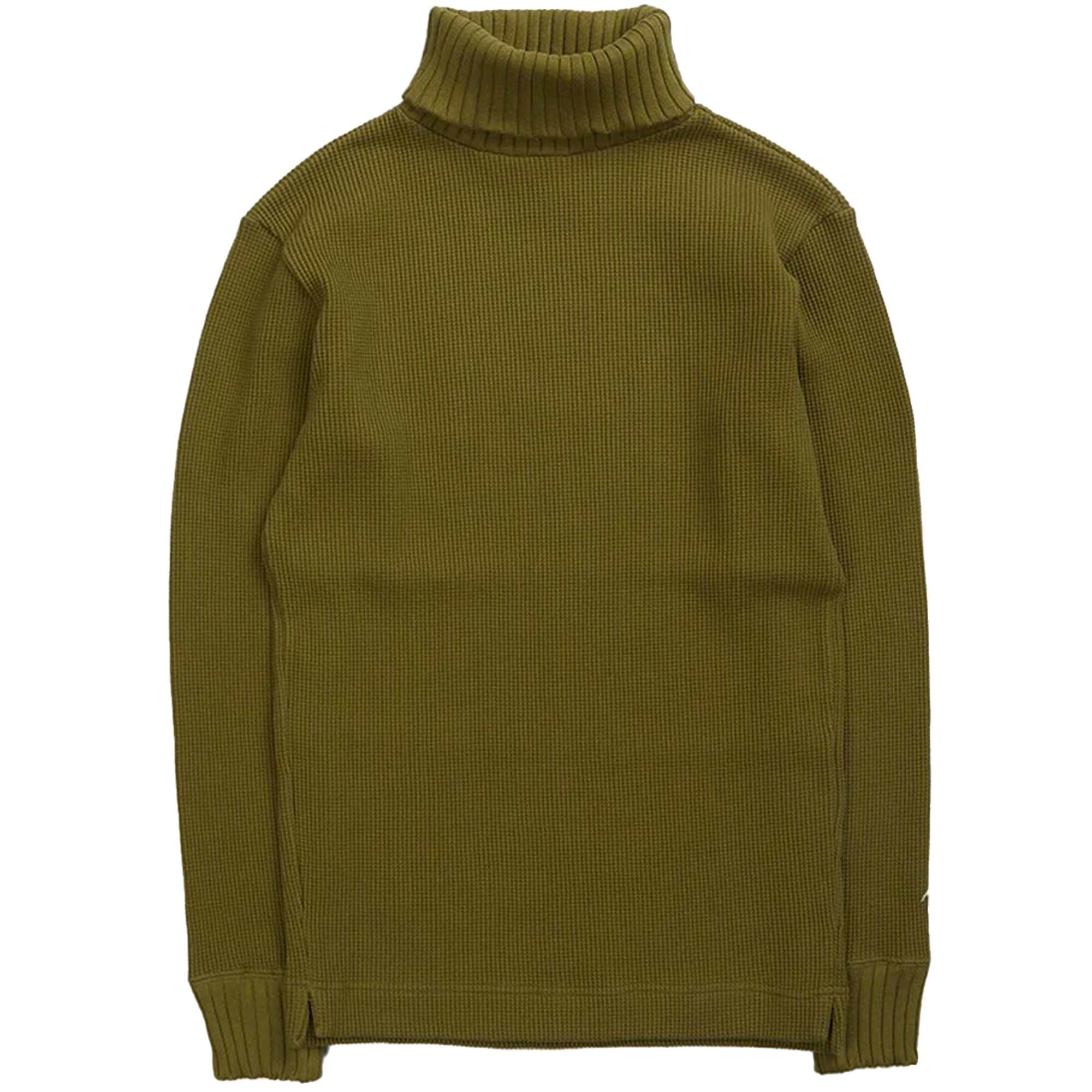 Nigel Cabourn Waffle Turtleneck - Green