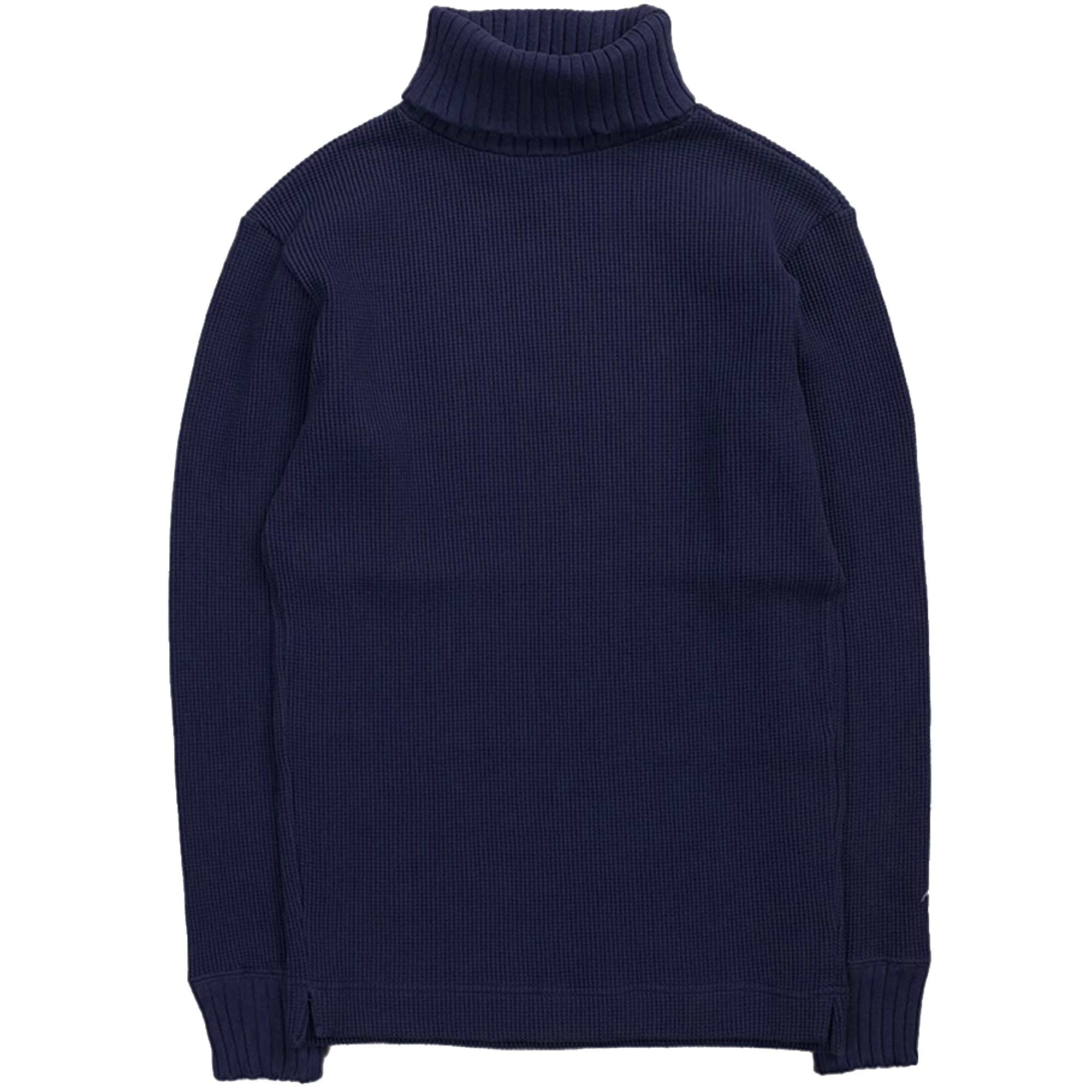 Nigel Cabourn Waffle Turtleneck - Dark Navy – Stuarts London