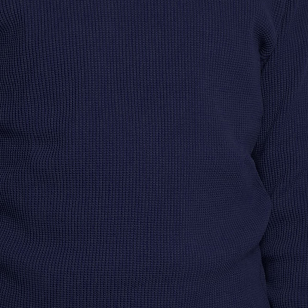 Nigel Cabourn Waffle Turtleneck - Dark Navy