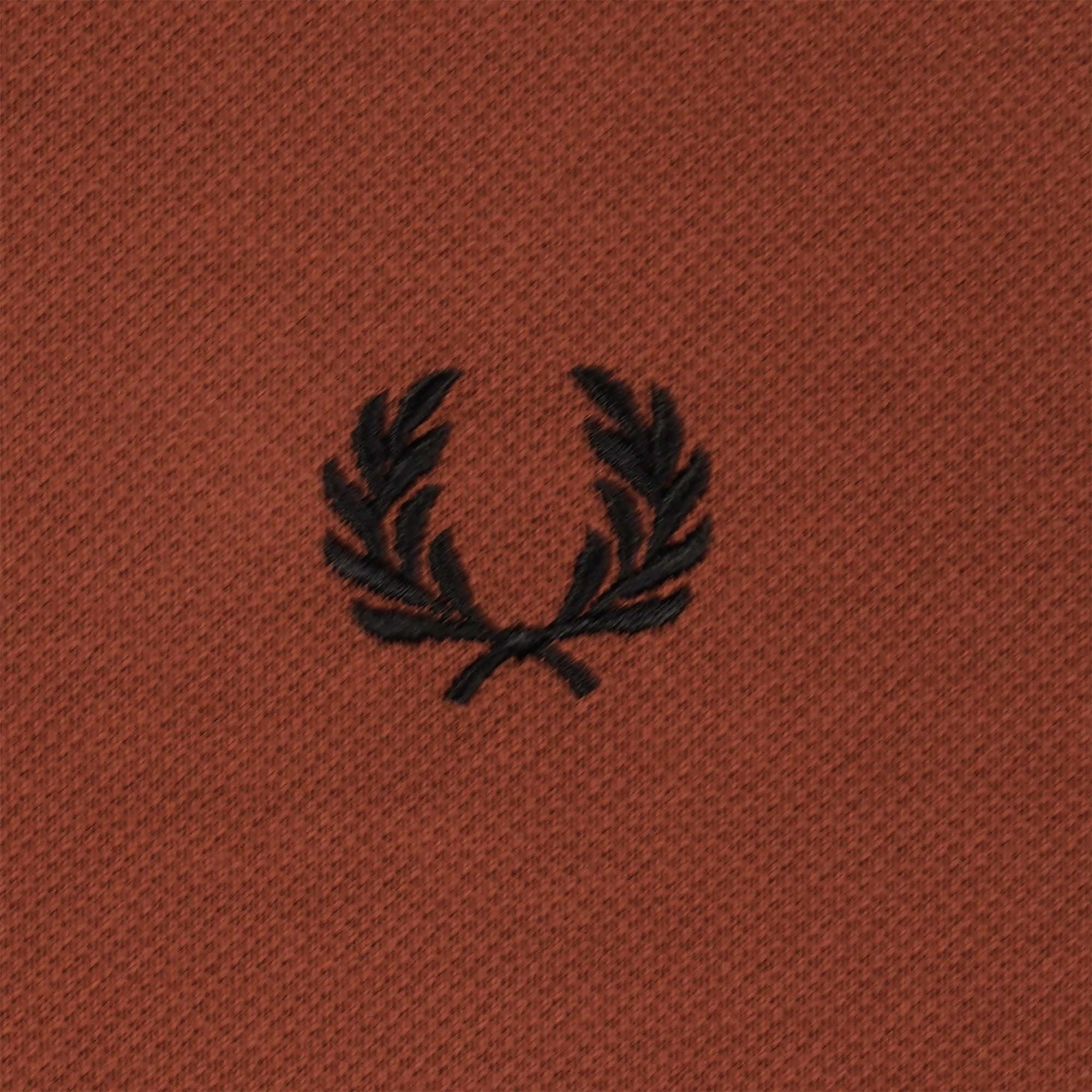 Fred Perry Panelled Polo Shirt - Whiskey Brown