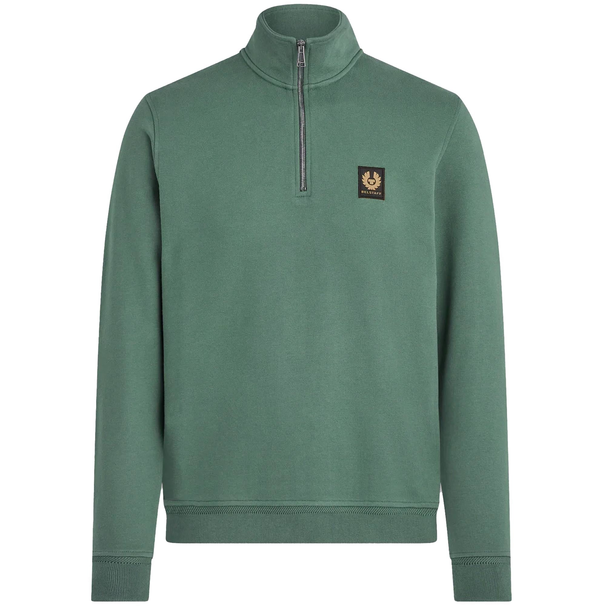 Belstaff Quarter Zip Sweatshirt - Mineral Green