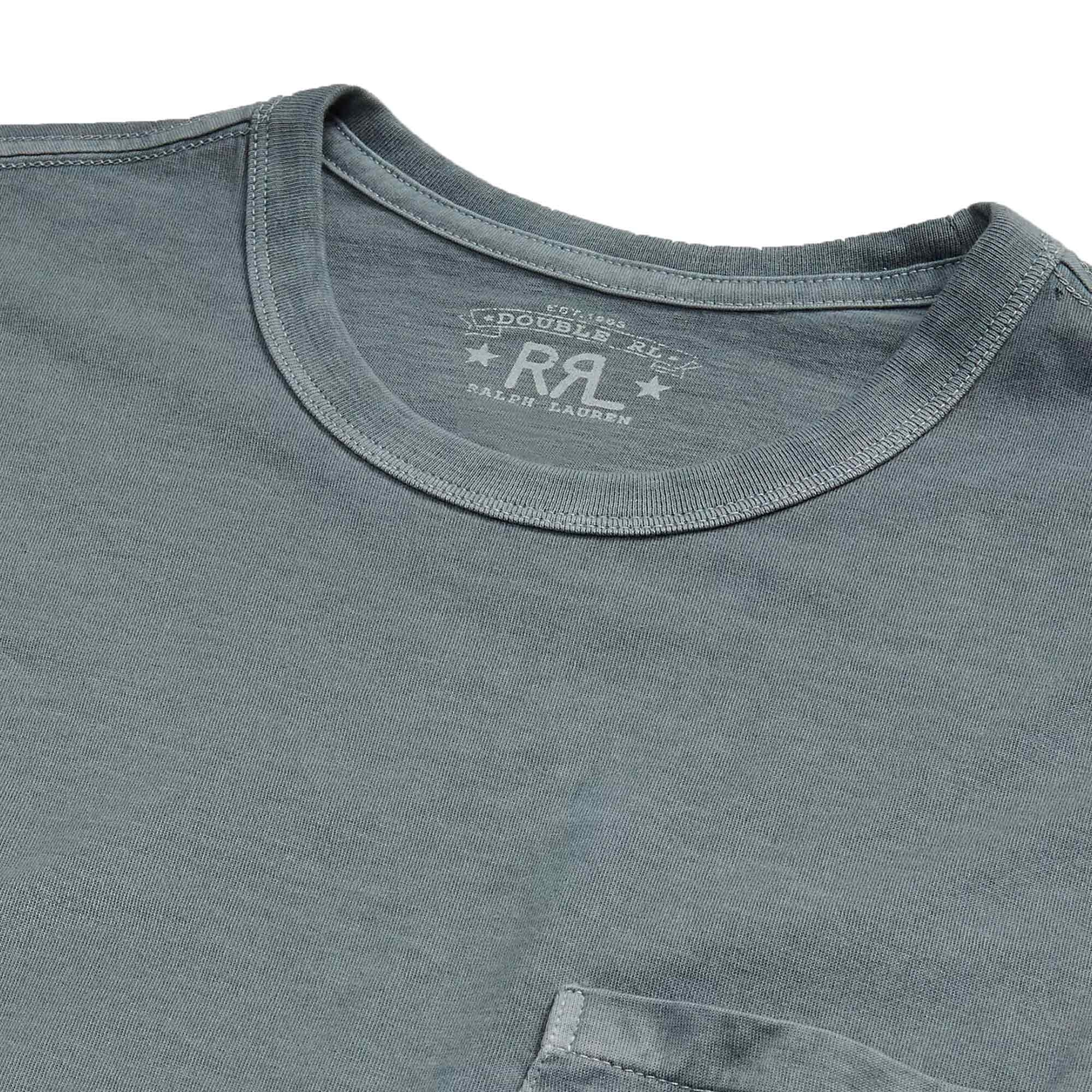 RRL by Ralph Lauren Garment-Dyed Pocket T-Shirt - Sea Green