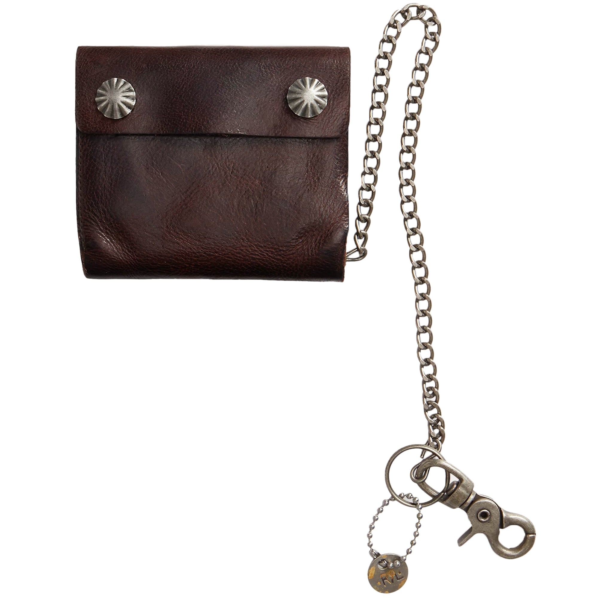 RRL by Ralph Lauren Leather Chain Wallet - Brown – Stuarts London