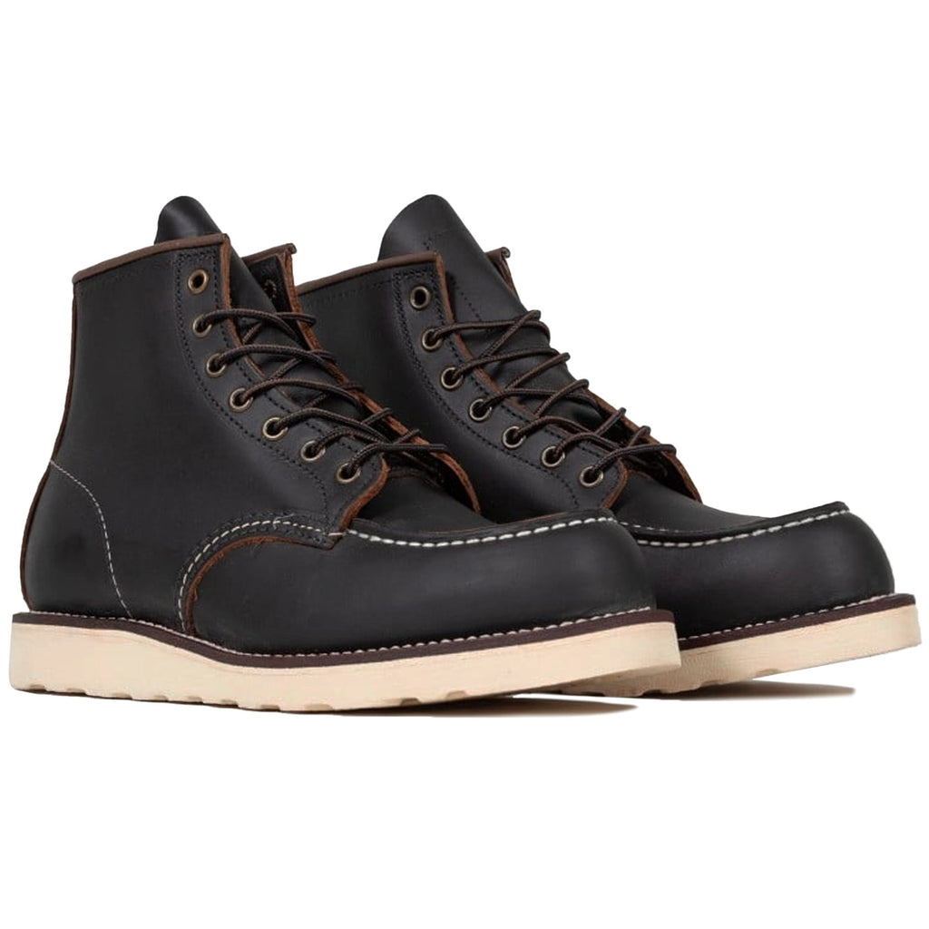 Classic Moc Toe Boots - Black