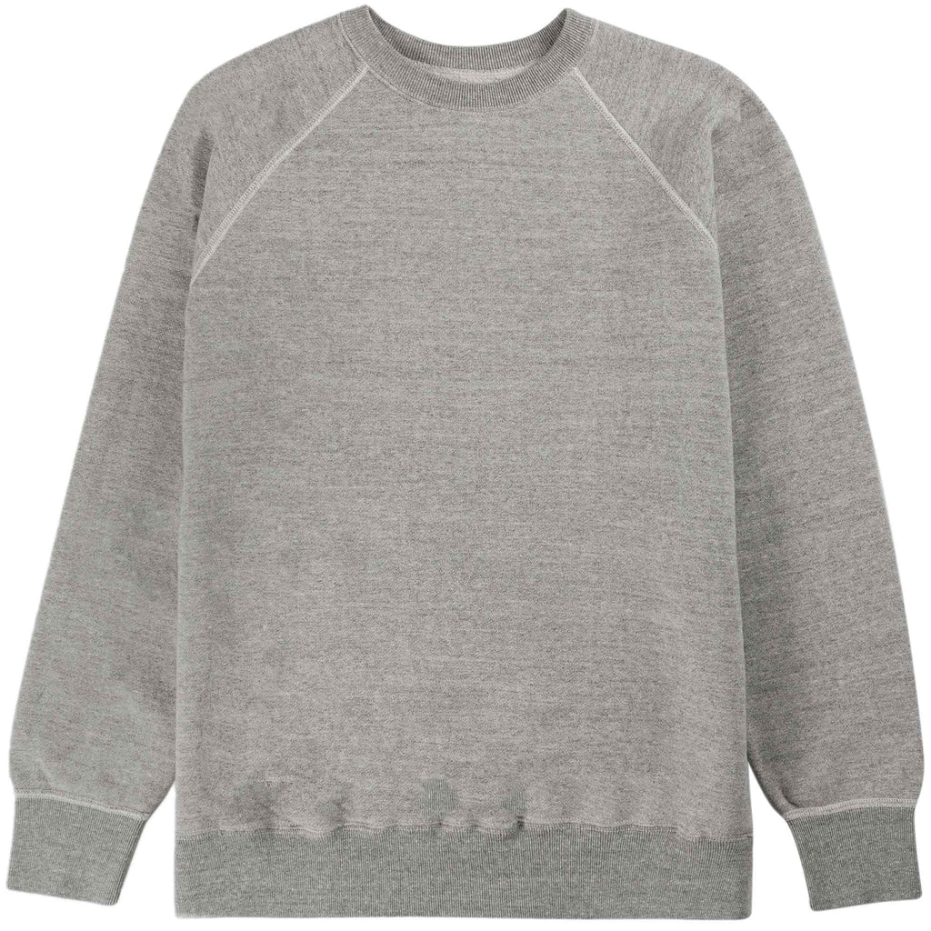 Loop Wheel Crew Neck Sweatshirt - Heather Grey