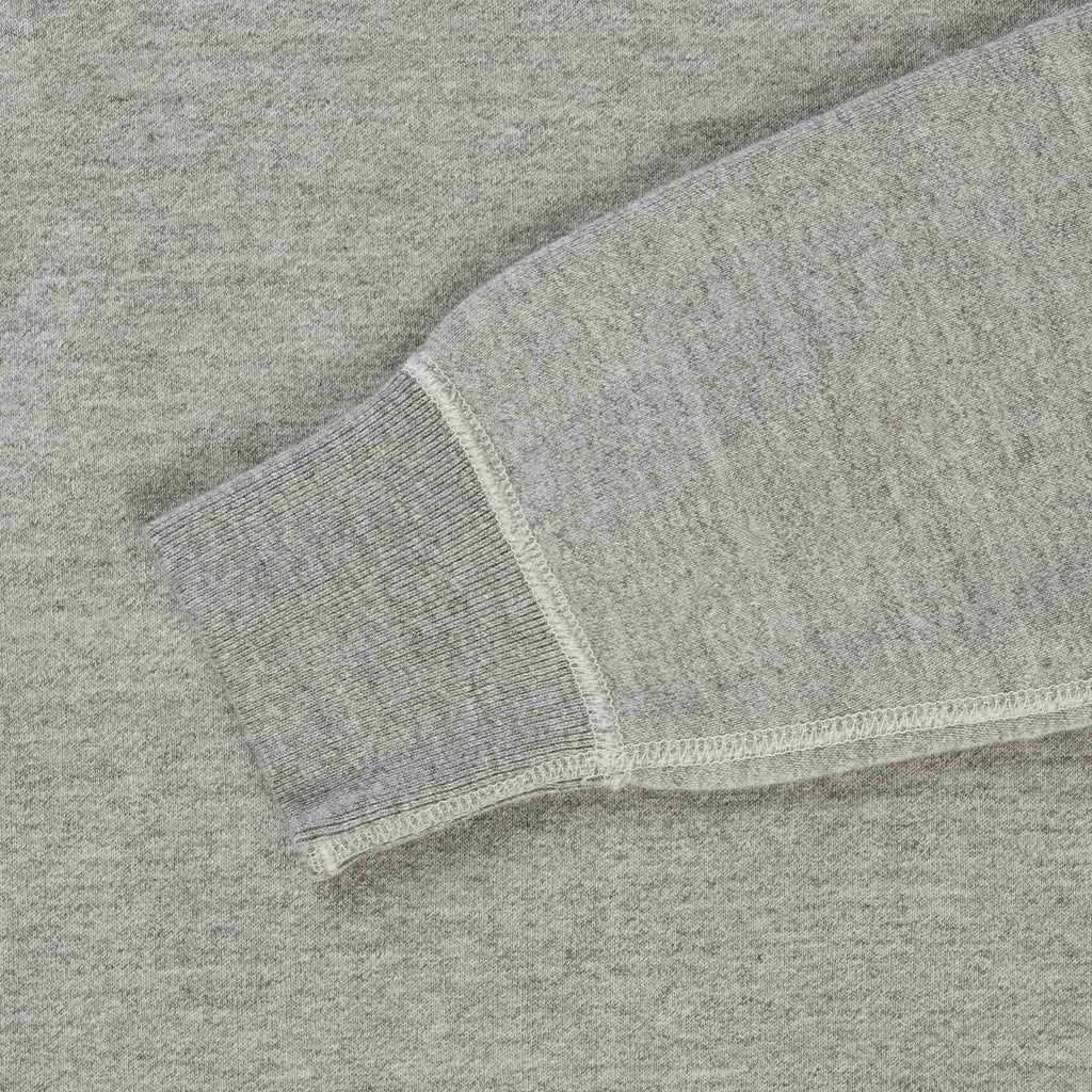 Loop Wheel Crew Neck Sweatshirt - Heather Grey