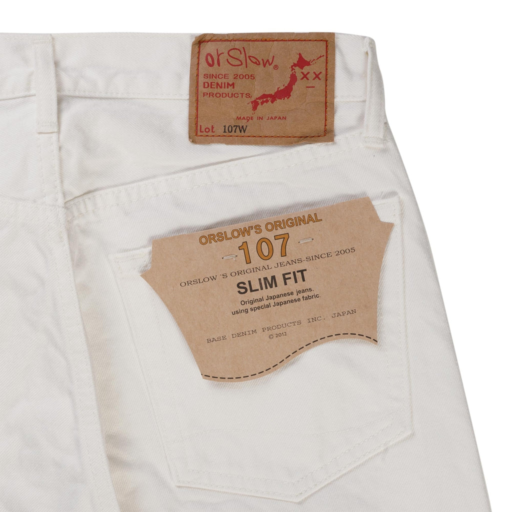 107 Ivy Fit Jeans - White Denim