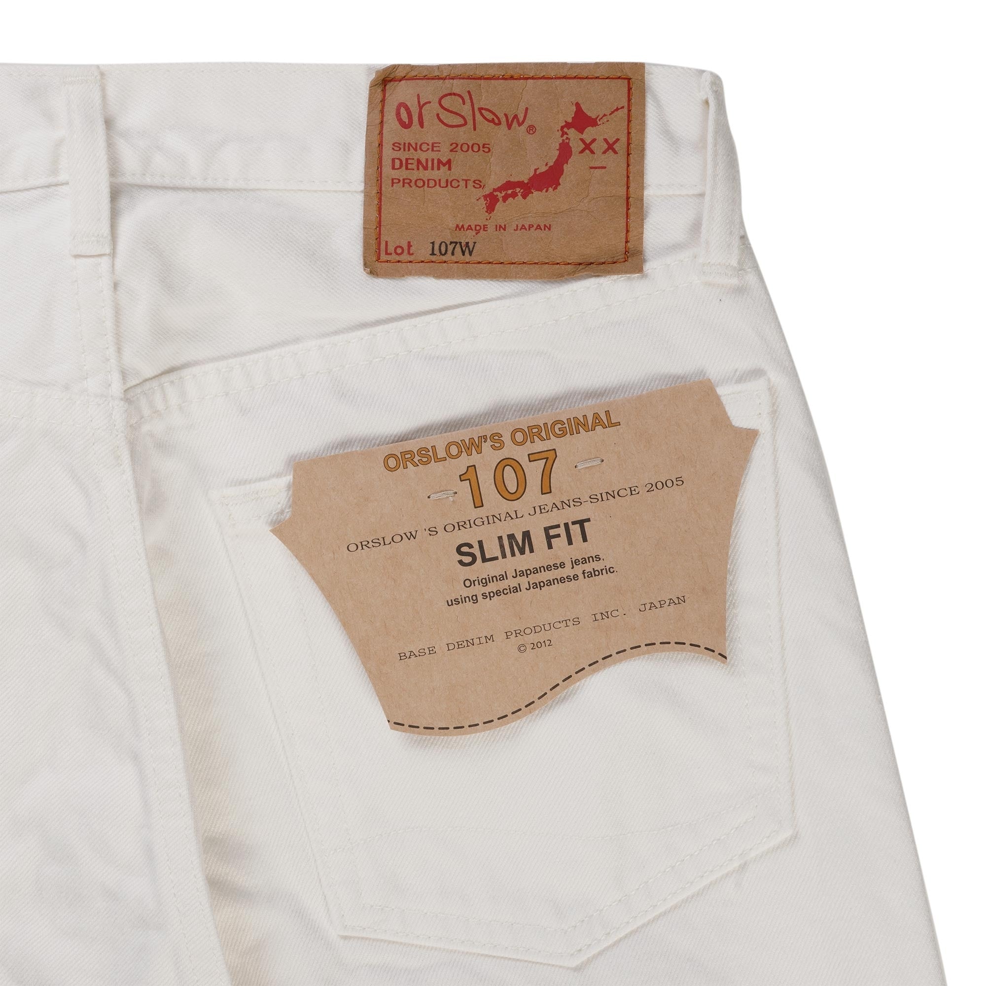 107 Ivy Fit Jeans - White Denim