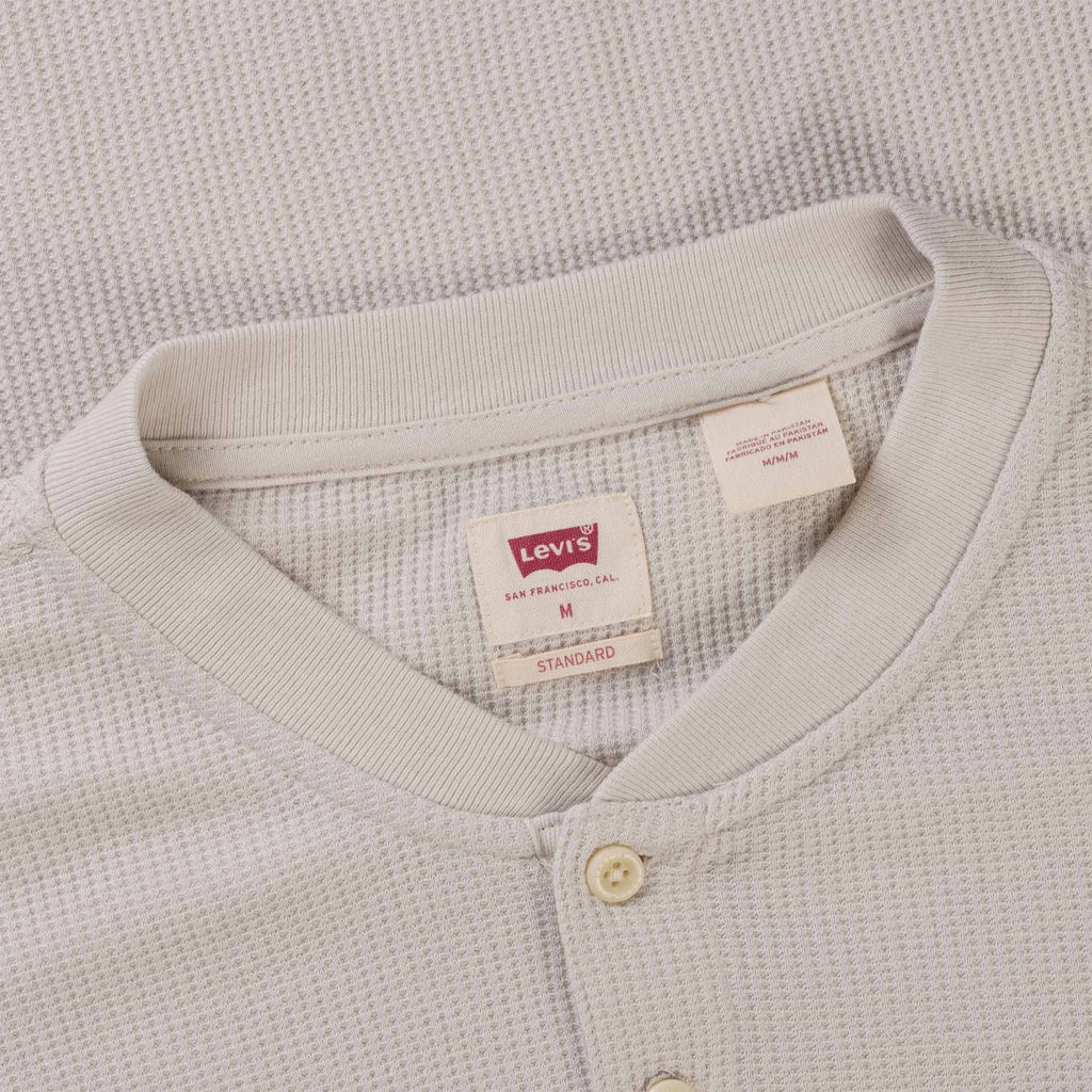 Levi's® Long Sleeve Thermal Henley Tee - Rainy Day