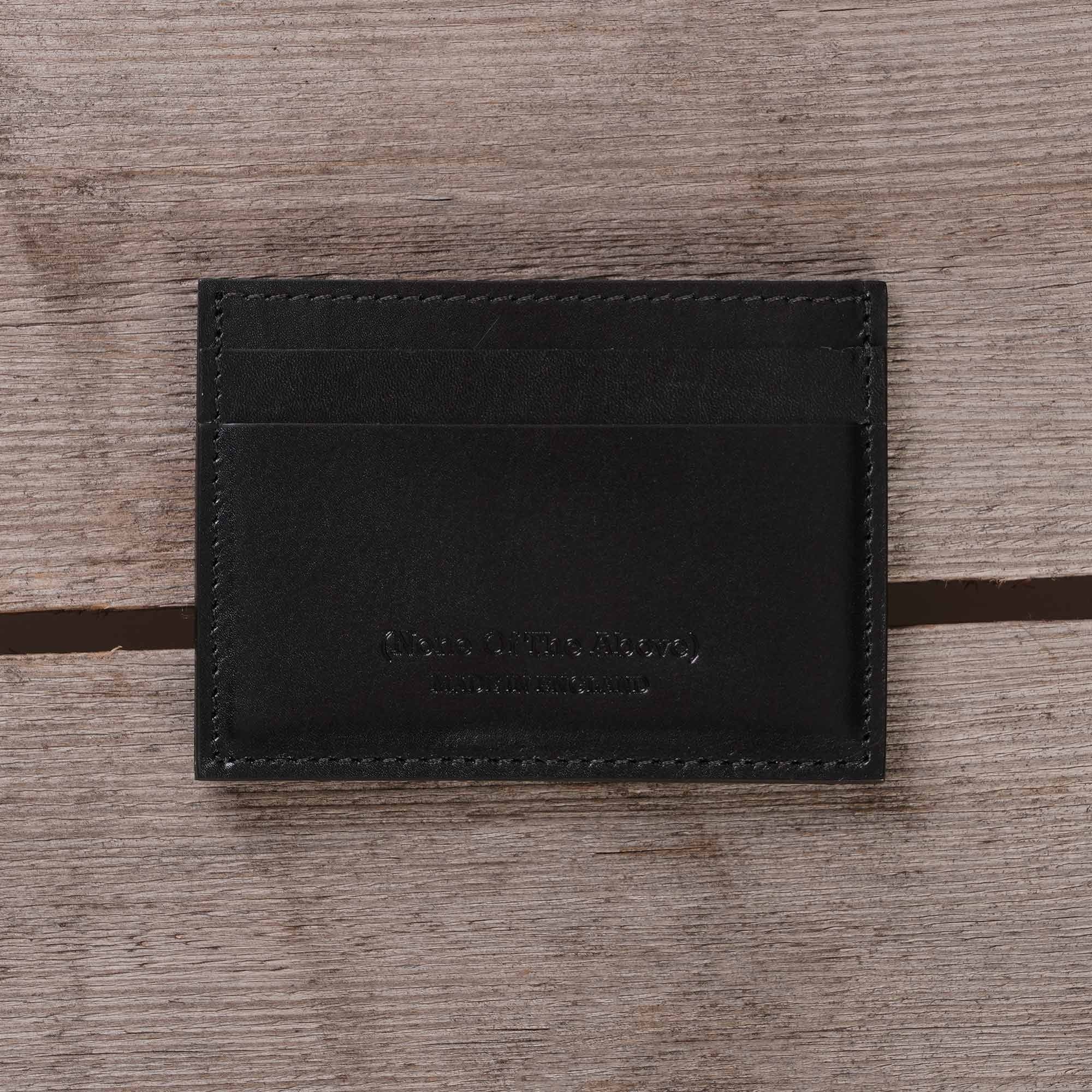 None Of The Above Leather Cardholder - Black – Stuarts London
